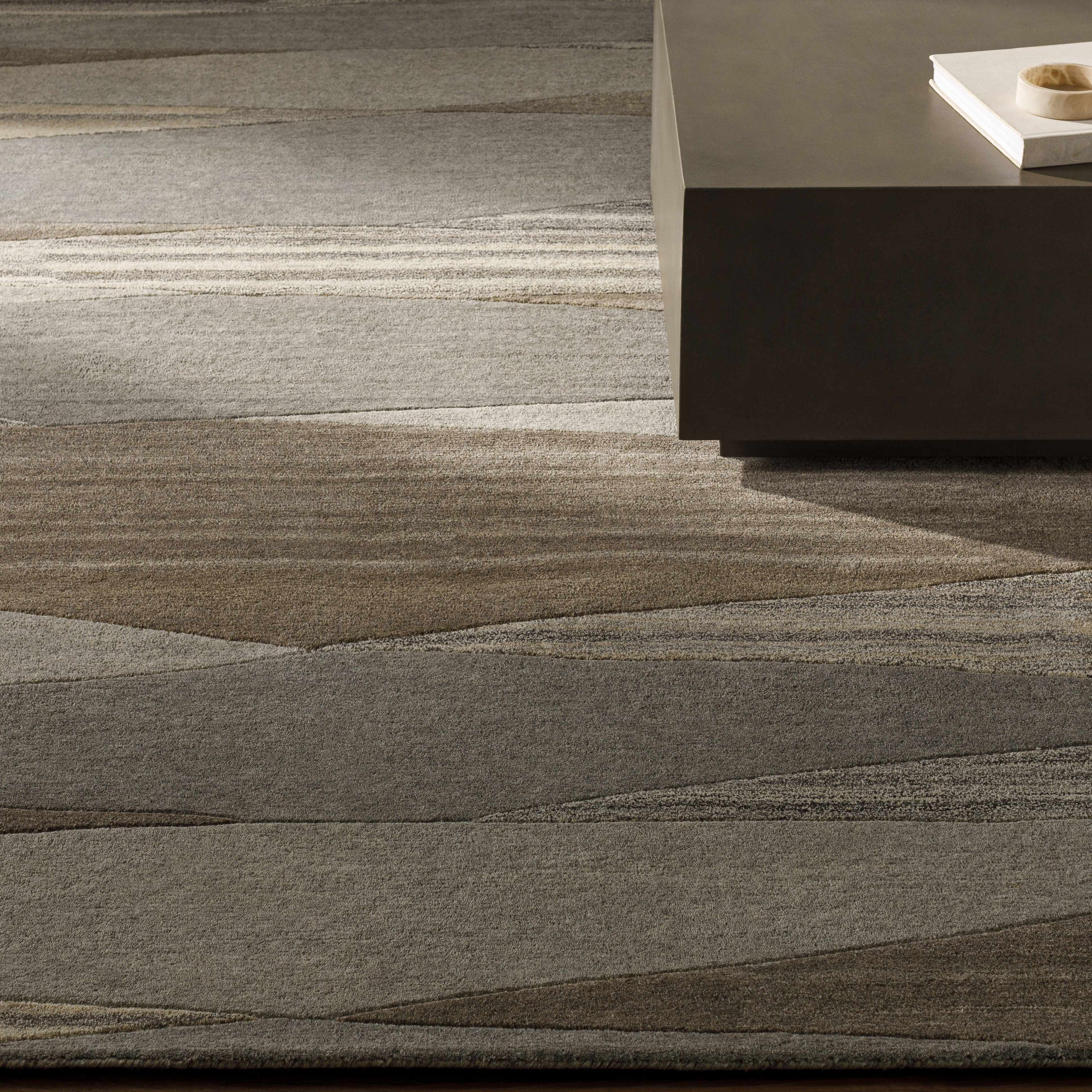 Forum Taupe Modern Wool Rug - Image 16