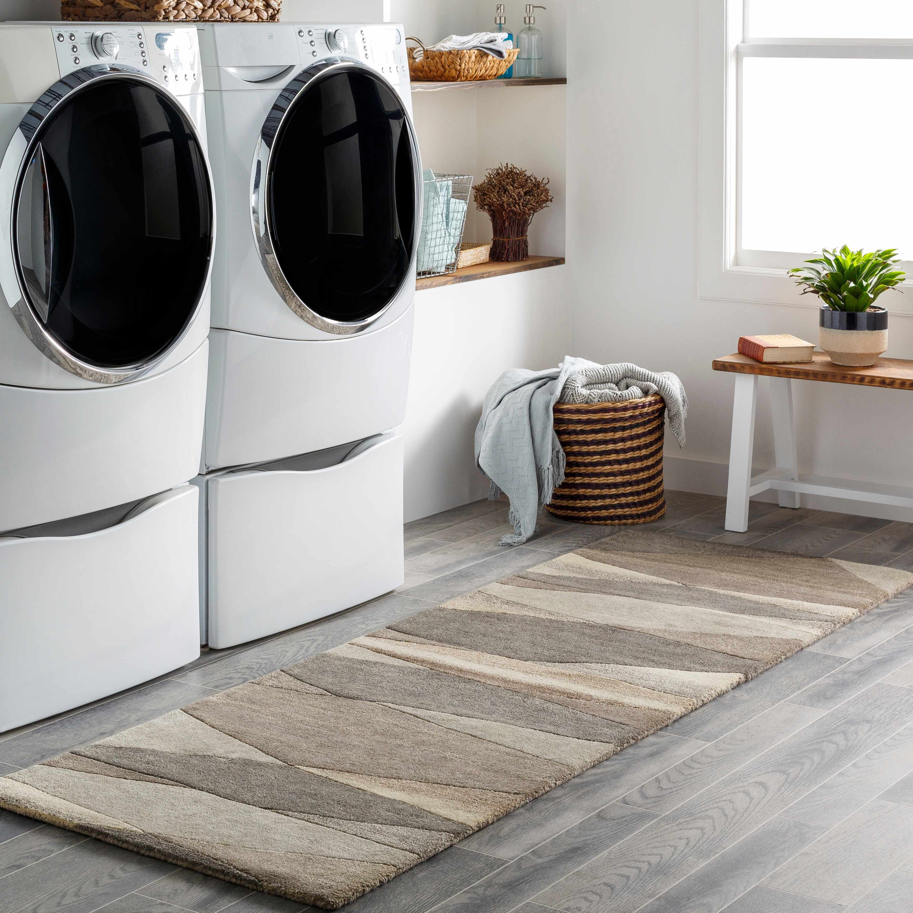 Forum Taupe Modern Wool Rug - Image 6