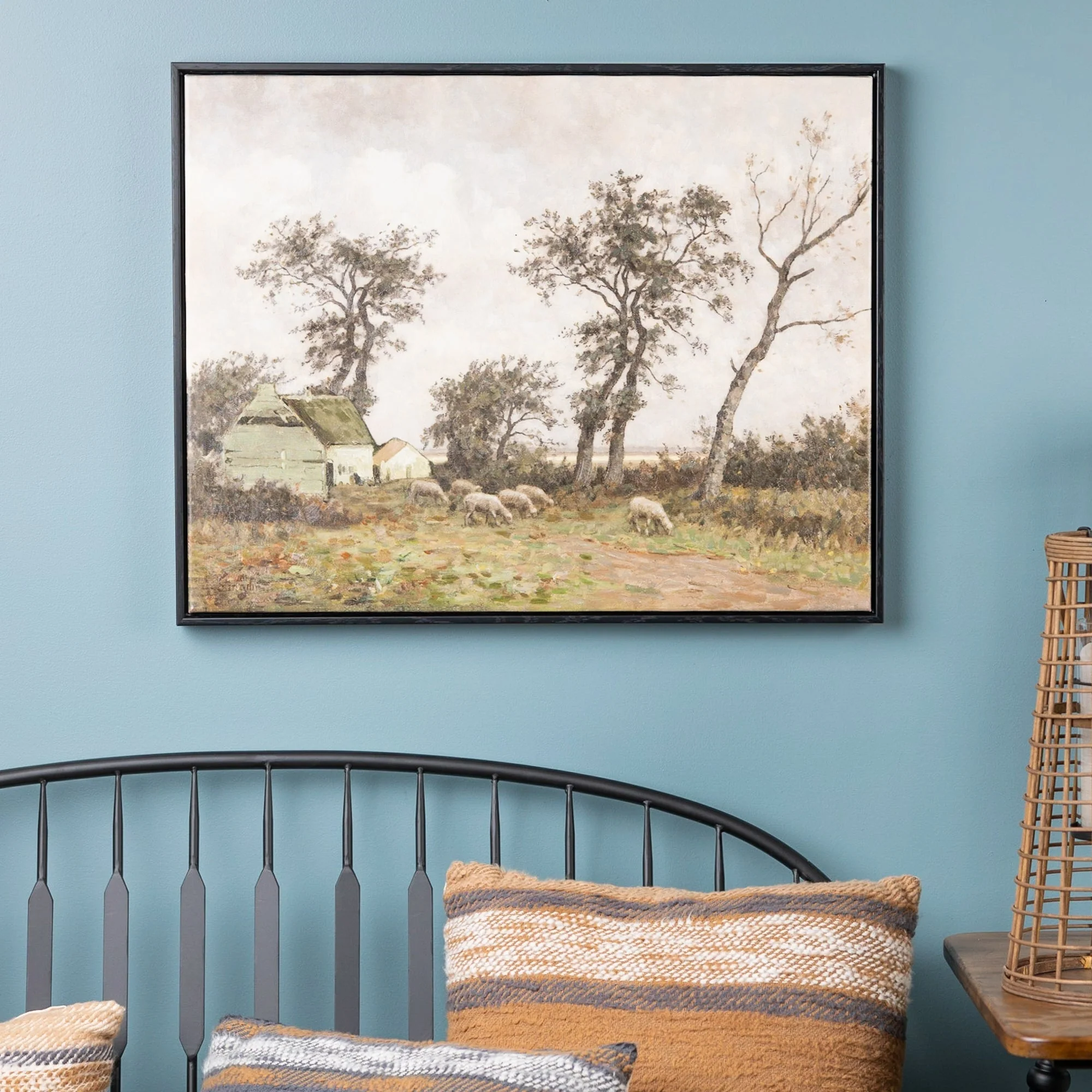 Framed Farm Canvas Wall Art 28"L - Image 2