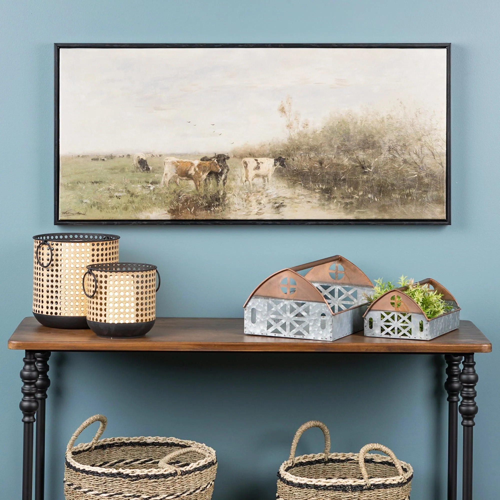 Framed Farm Canvas Wall Art 37.25"L - Image 2