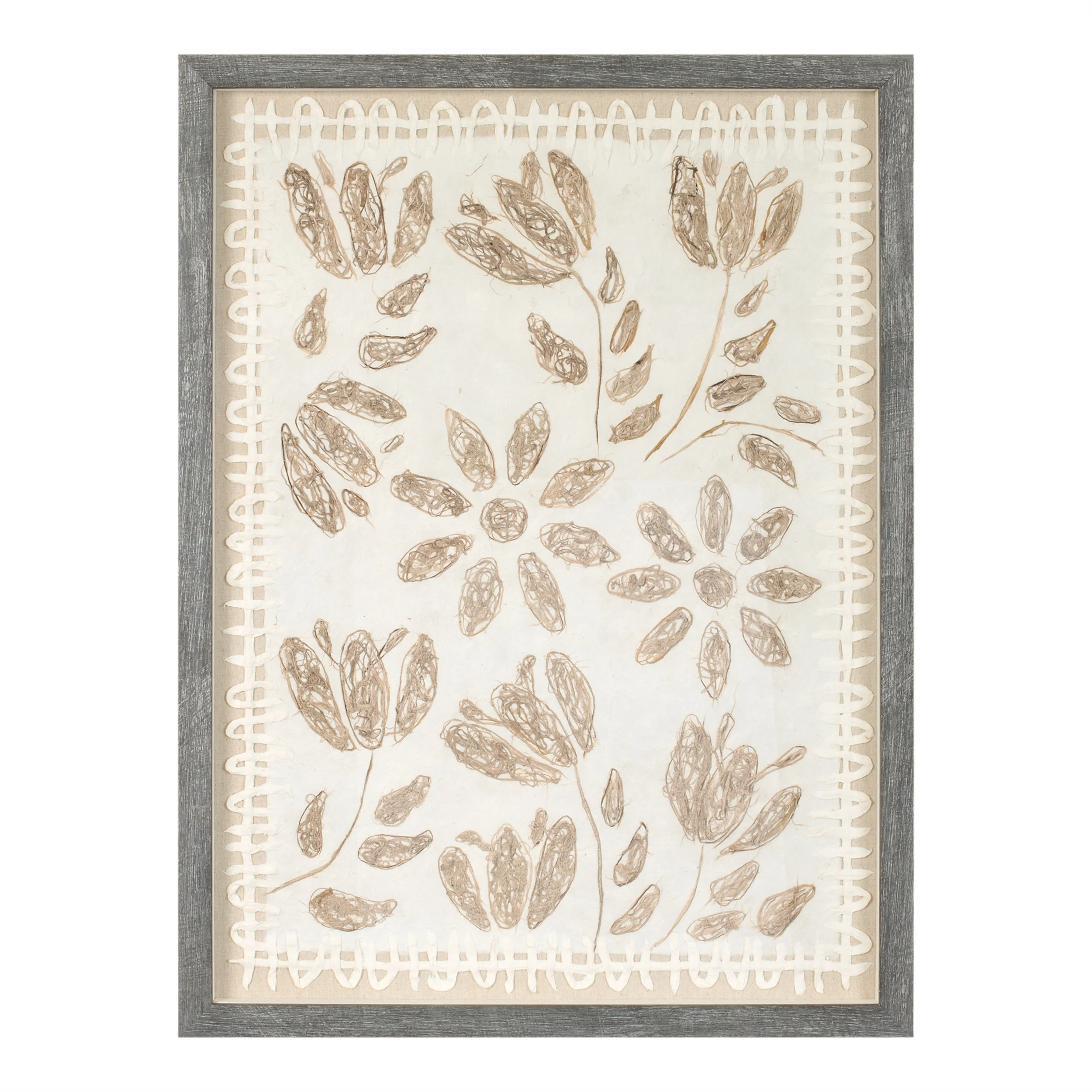 Framed Floral Wall Art Under Glass (Set of 2) - Image 2