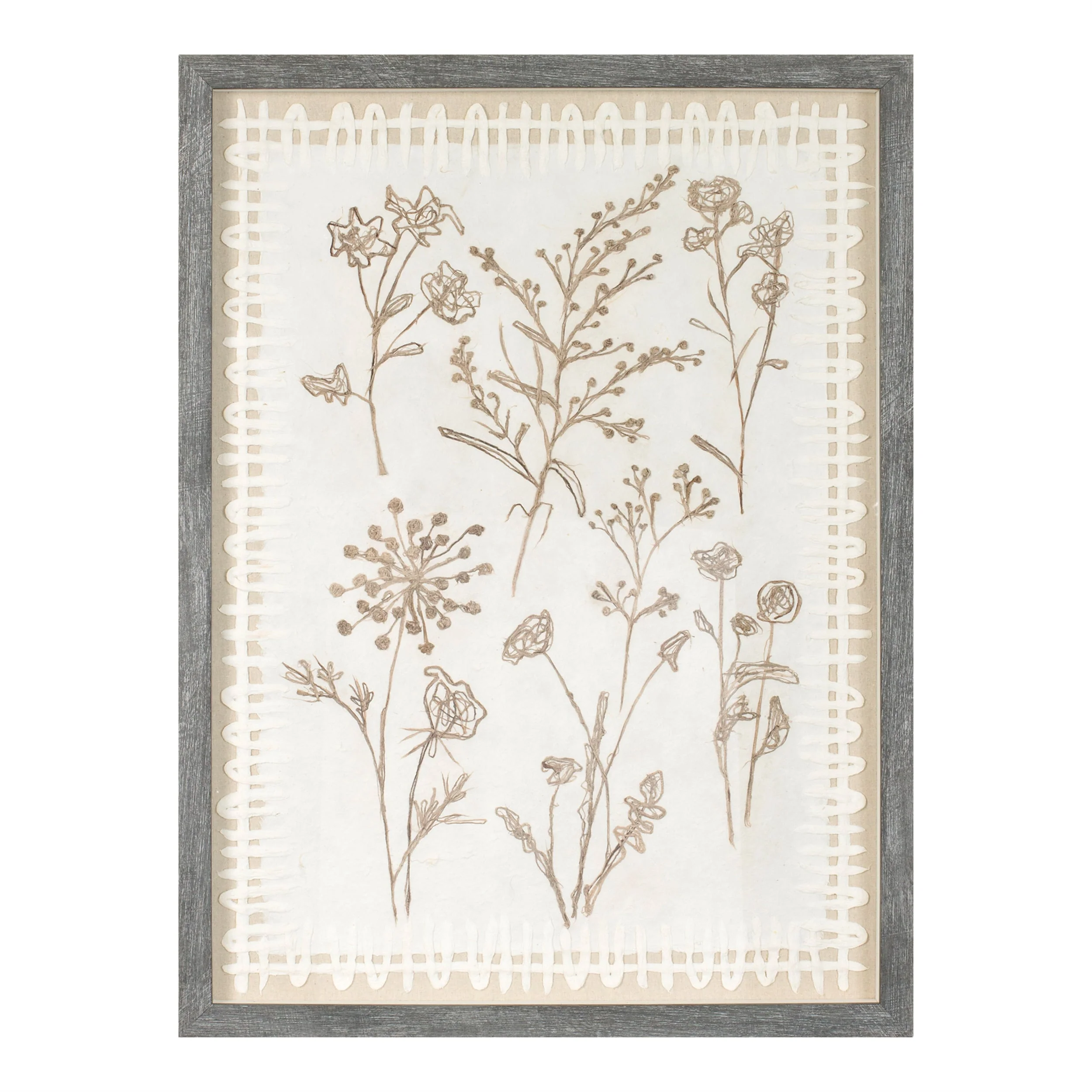 Framed Floral Wall Art Under Glass (Set of 2) - Image 3