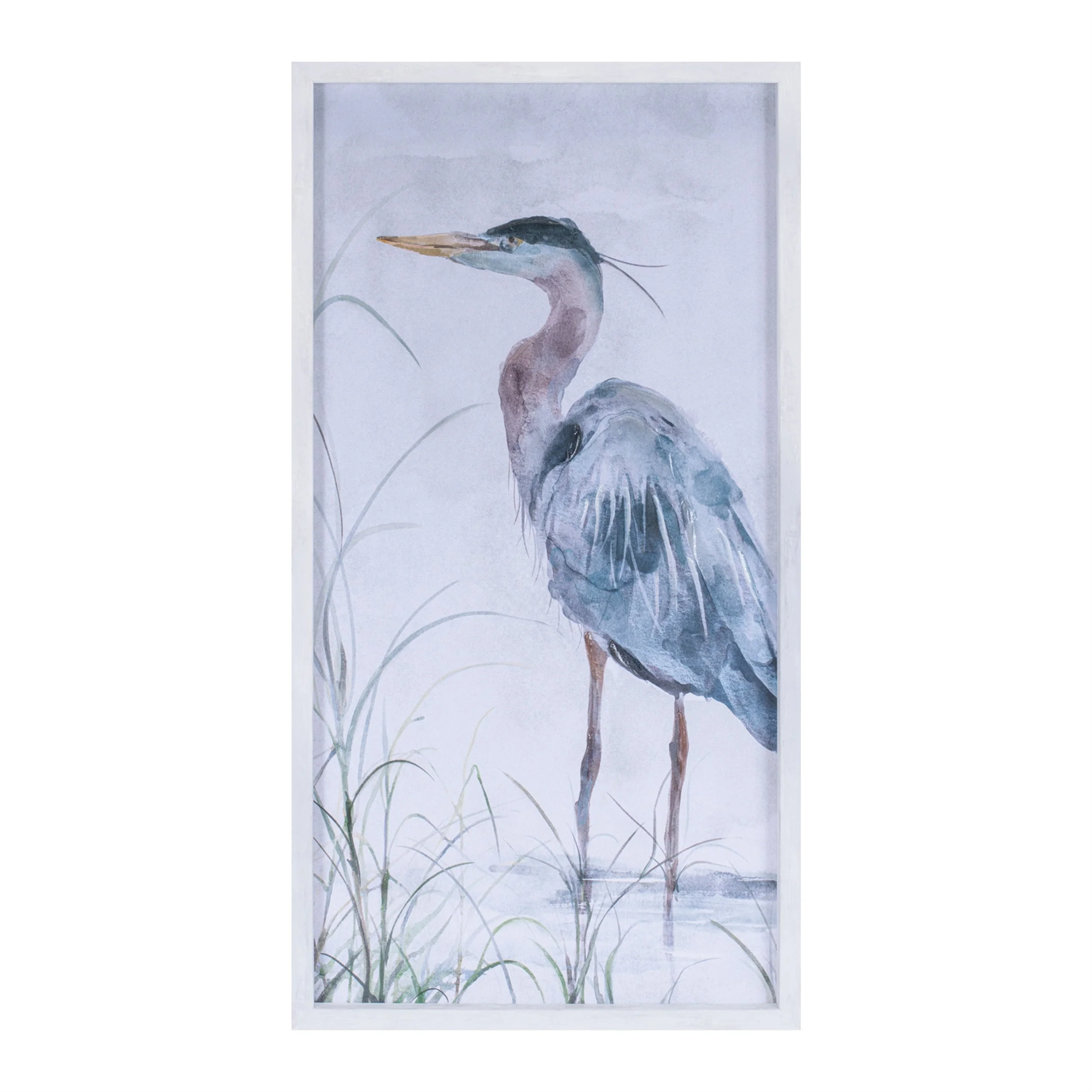 Framed lake heron bird wall print (set of 2) - Image 3