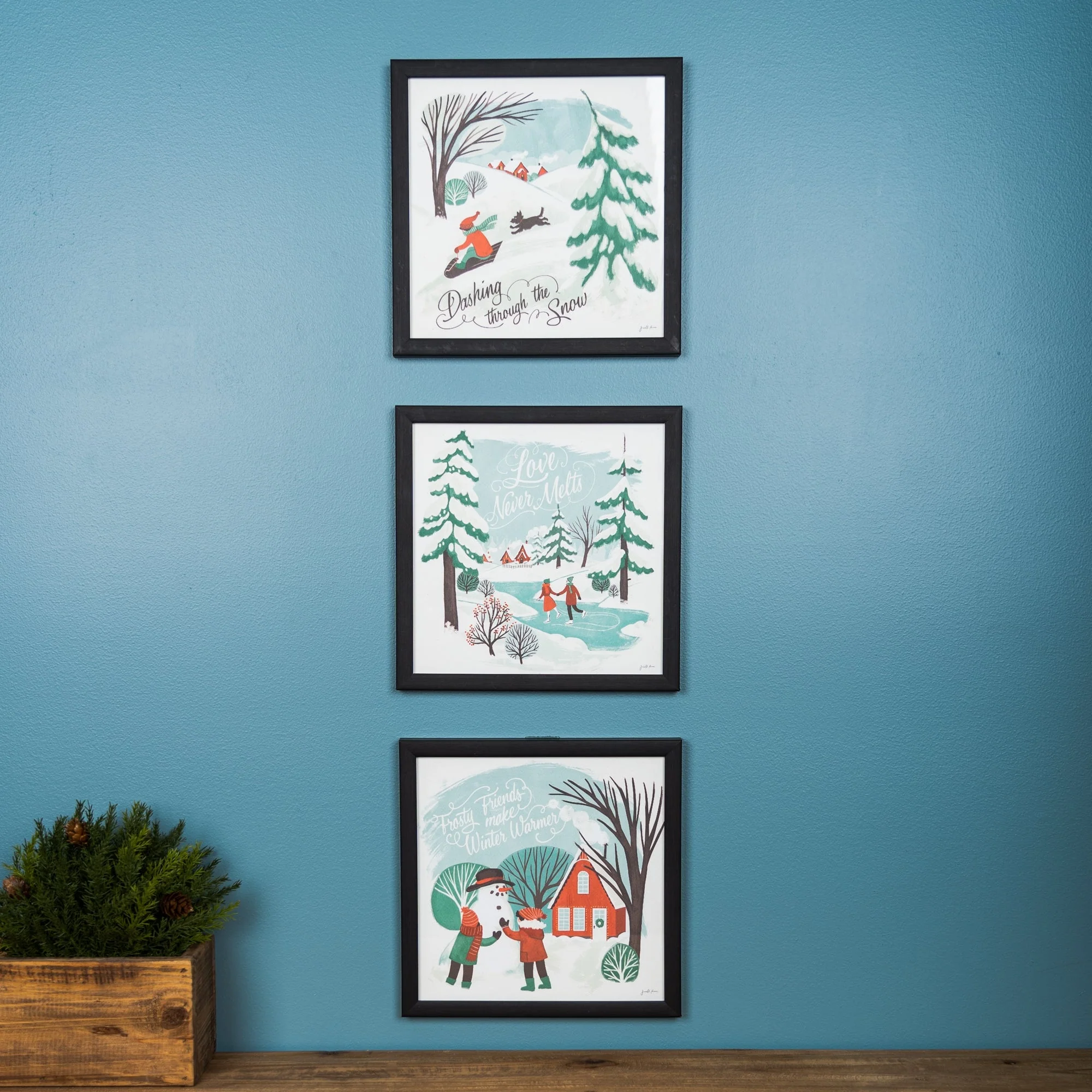 Framed Winter Scene Wall Art (Set of 3) - Image 5