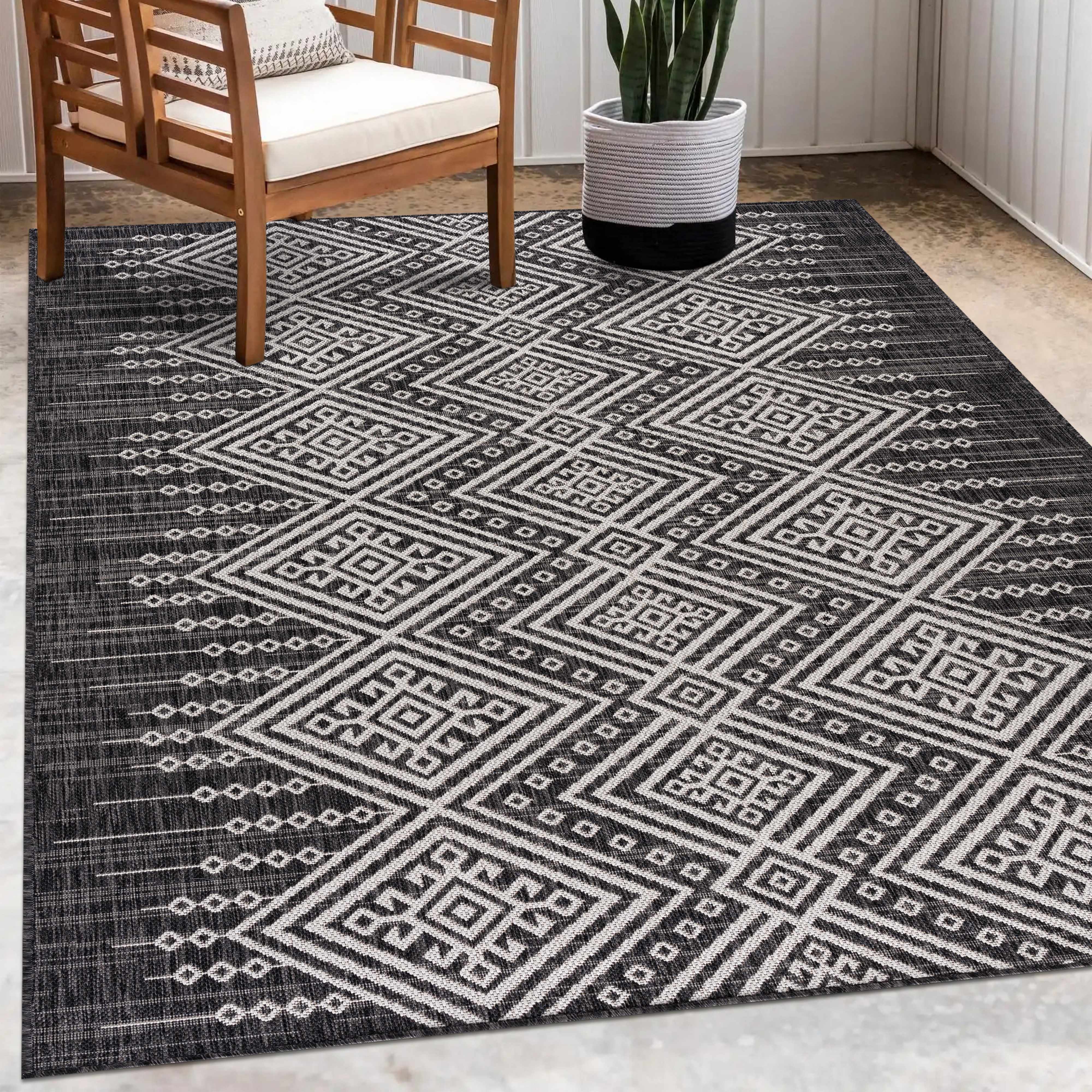 Frankville Black&White All Over Performance Rug - Image 10