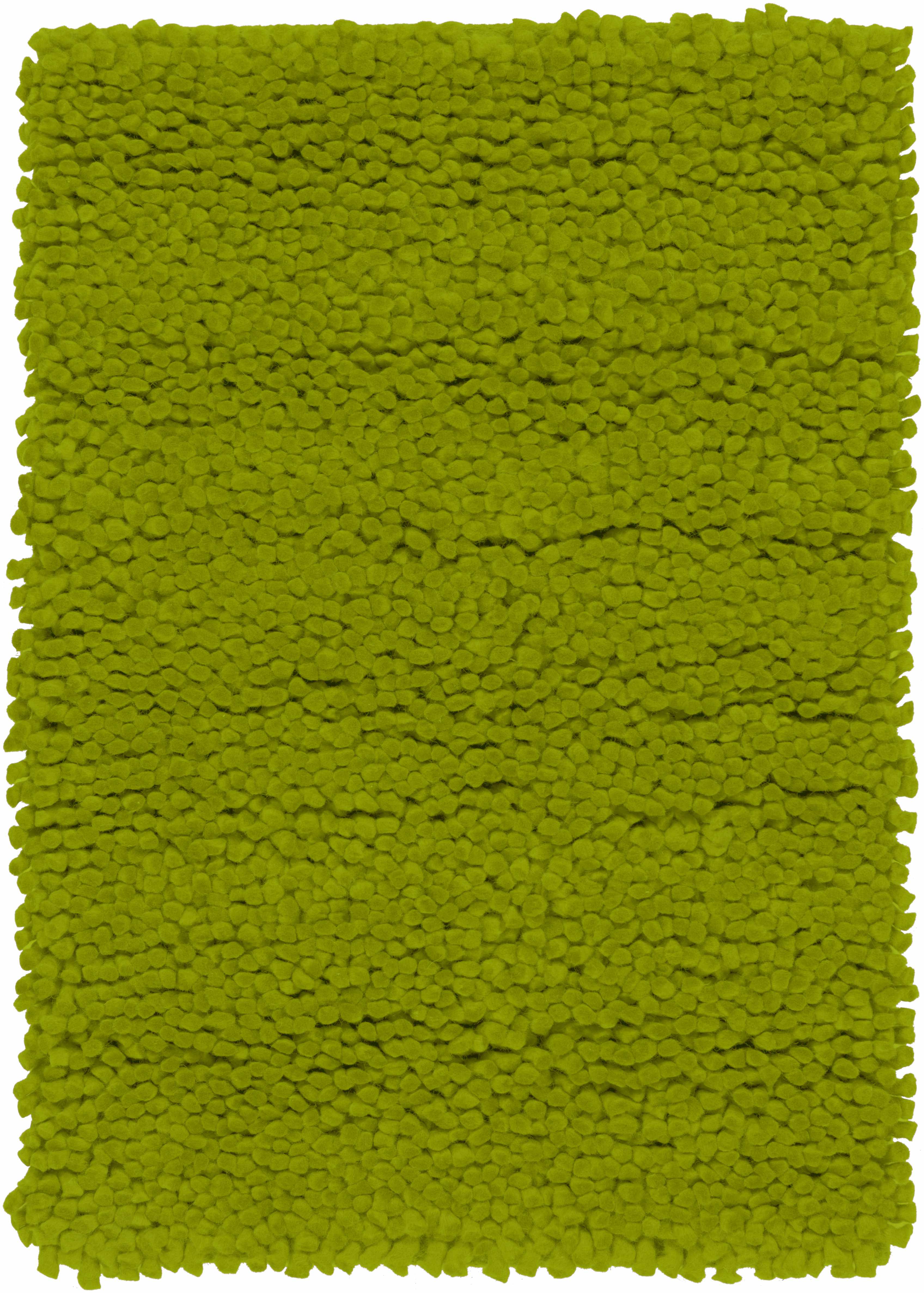 Frederika Solid Olive Green Wool Shag Rug - Clearance - Image 5
