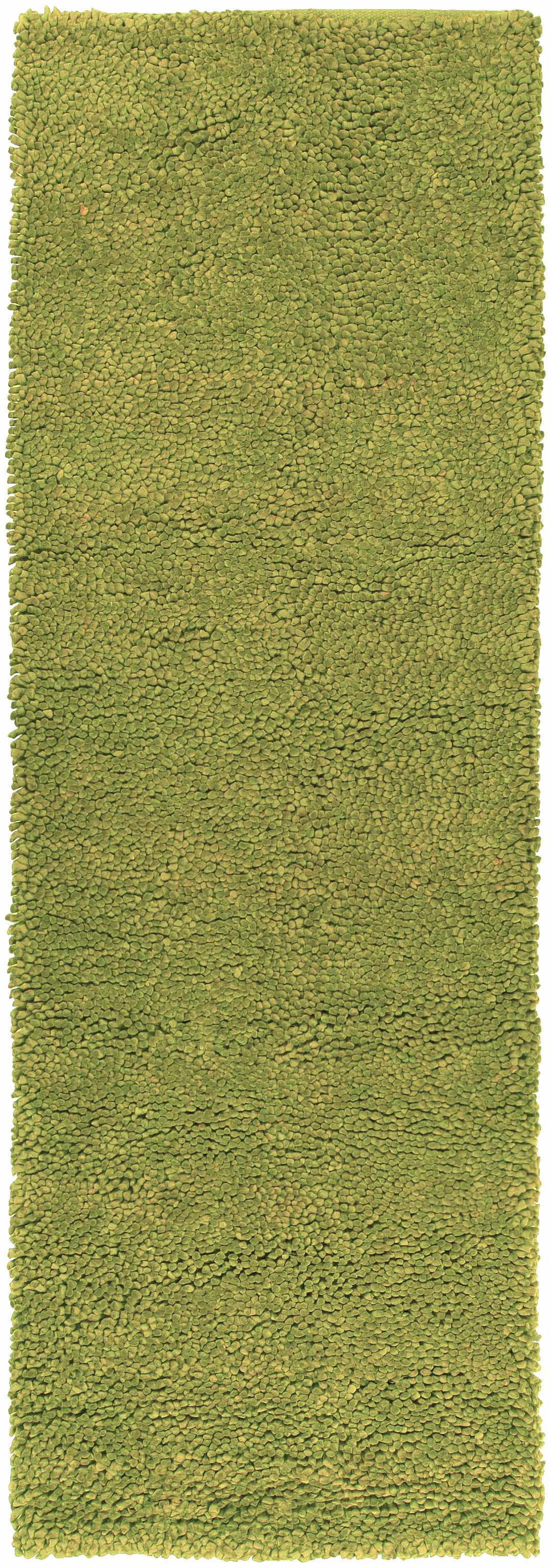 Frederika Solid Olive Green Wool Shag Rug - Clearance - Image 6