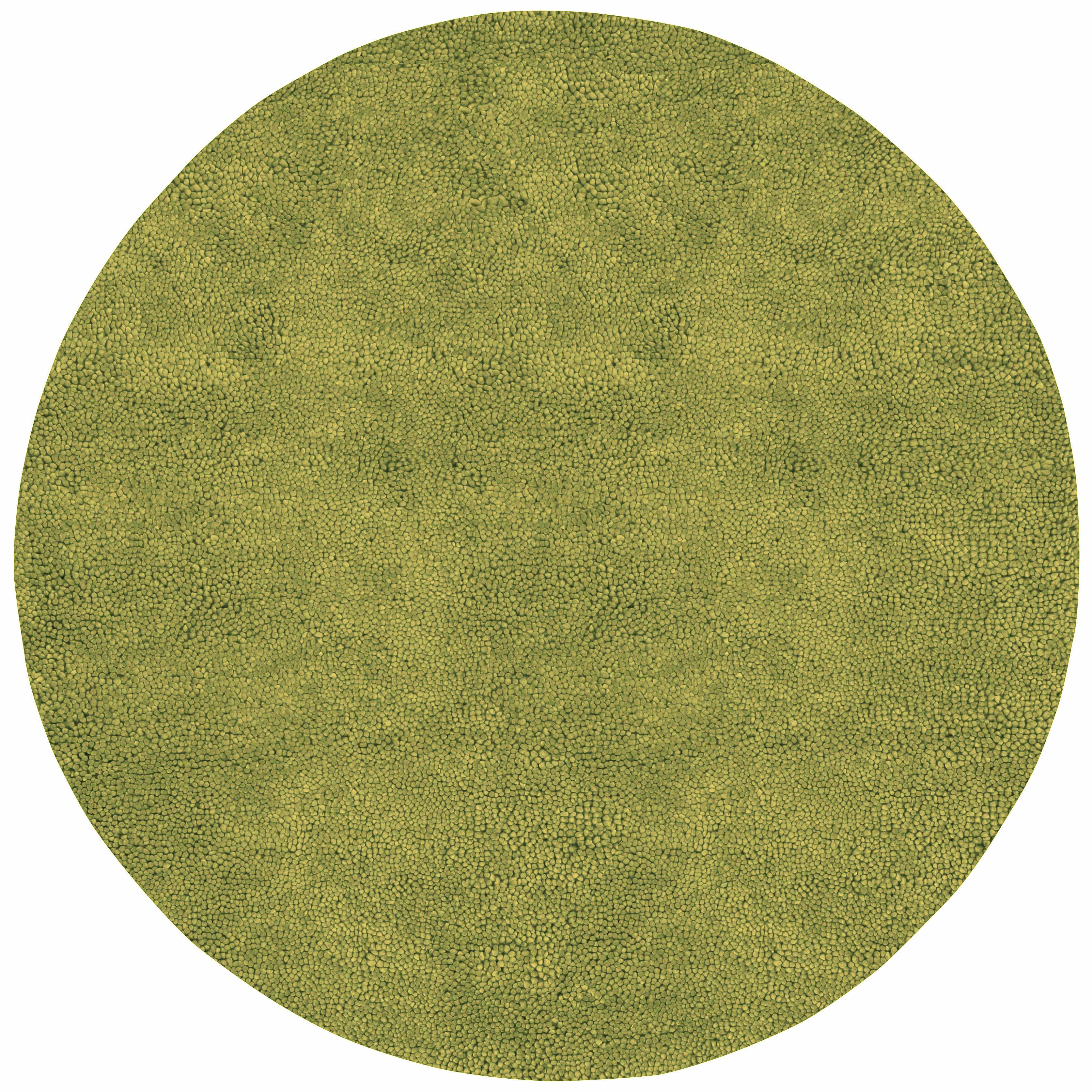 Frederika Solid Olive Green Wool Shag Rug - Clearance - Image 8