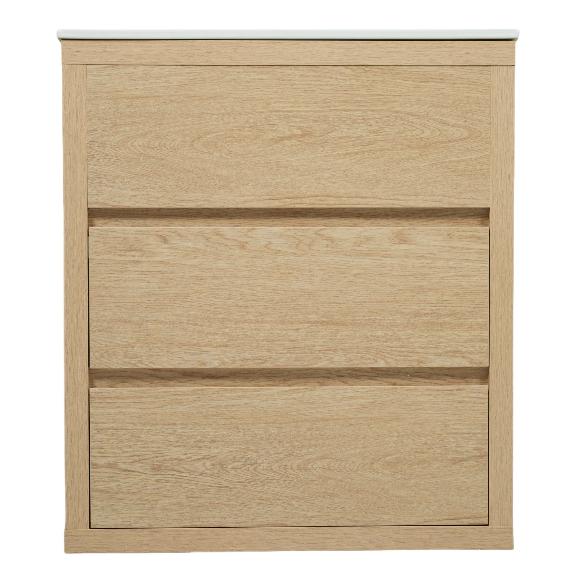 Freestanding Bathroom Vanity With Ceramic Sink, 2 Full Extension Drawers - Image 2