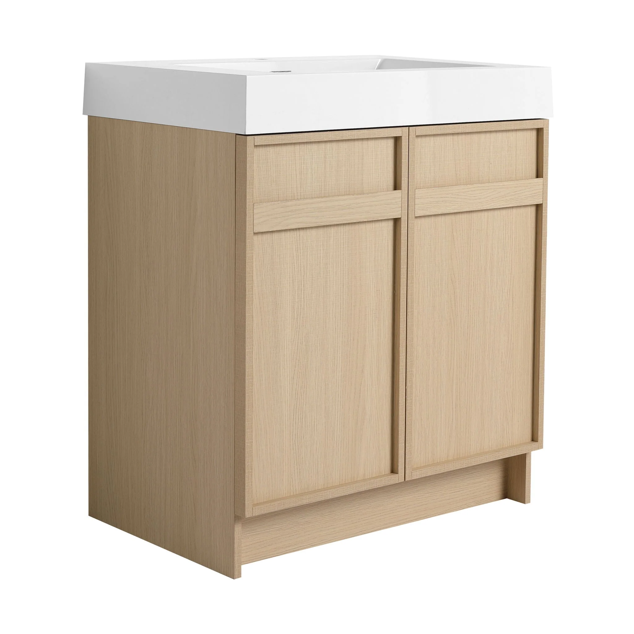Freestanding Bathroom Vanity With Resin Sink & Soft Close Cabinet Doors - Image 16