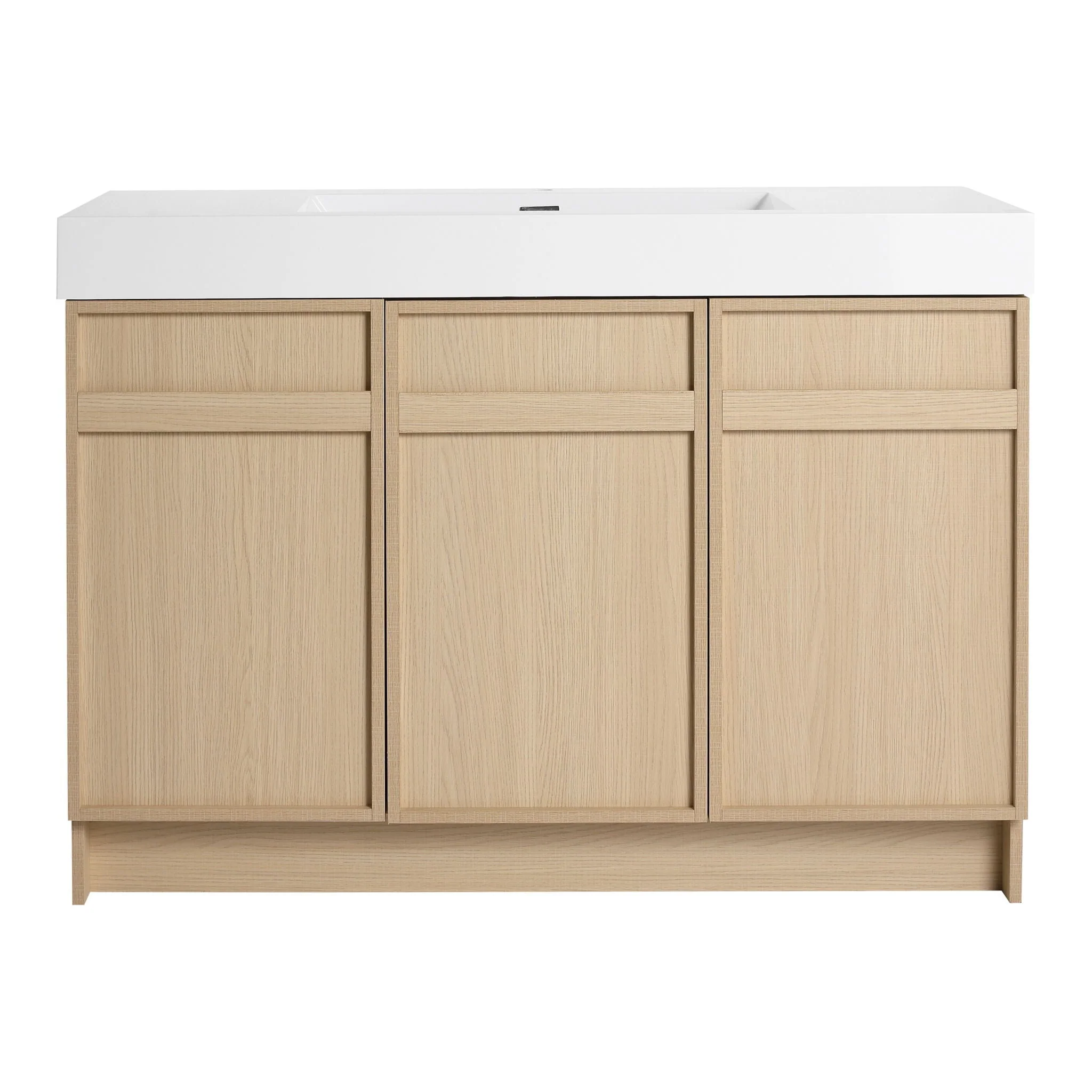 Freestanding Bathroom Vanity With Resin Sink & Soft Close Cabinet Doors - Image 2