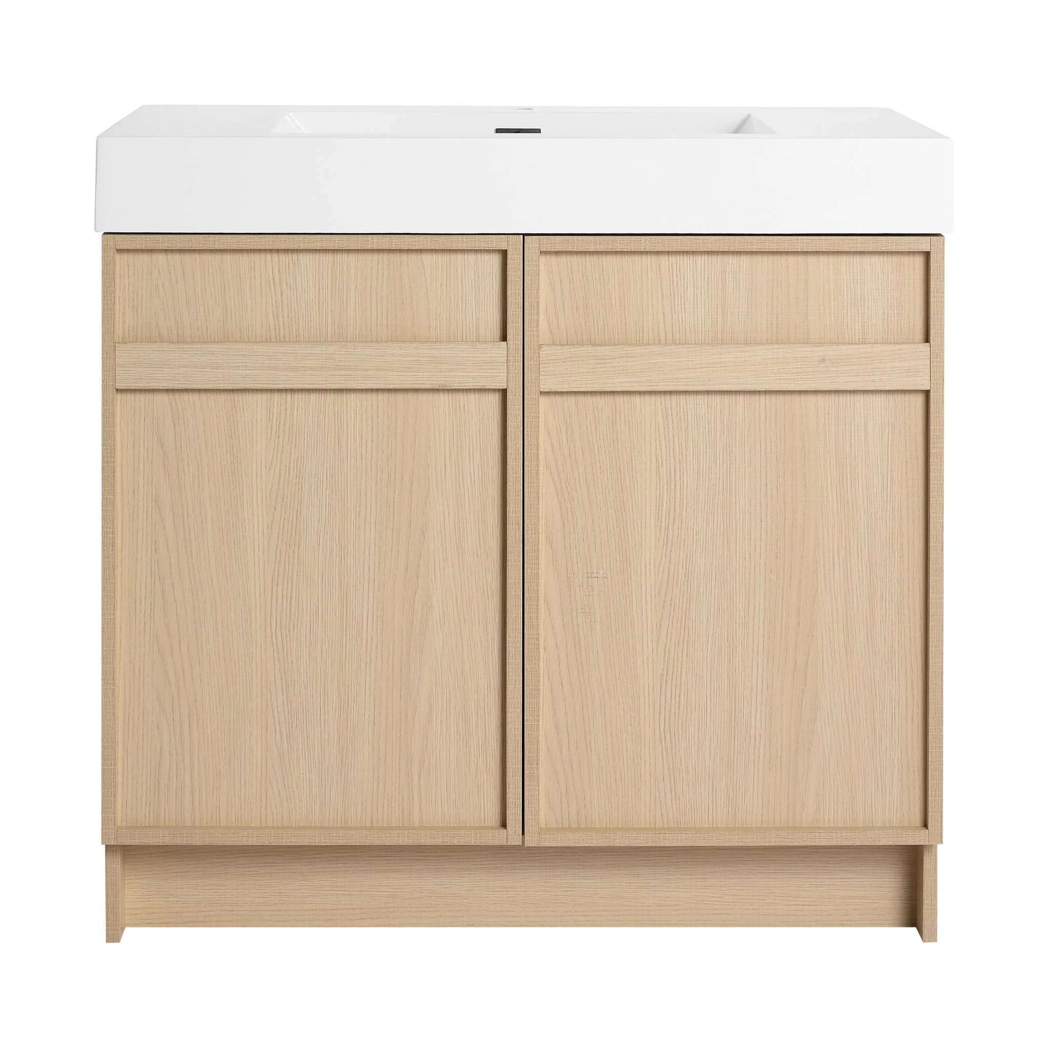 Freestanding Bathroom Vanity With Resin Sink & Soft Close Cabinet Doors - Image 3