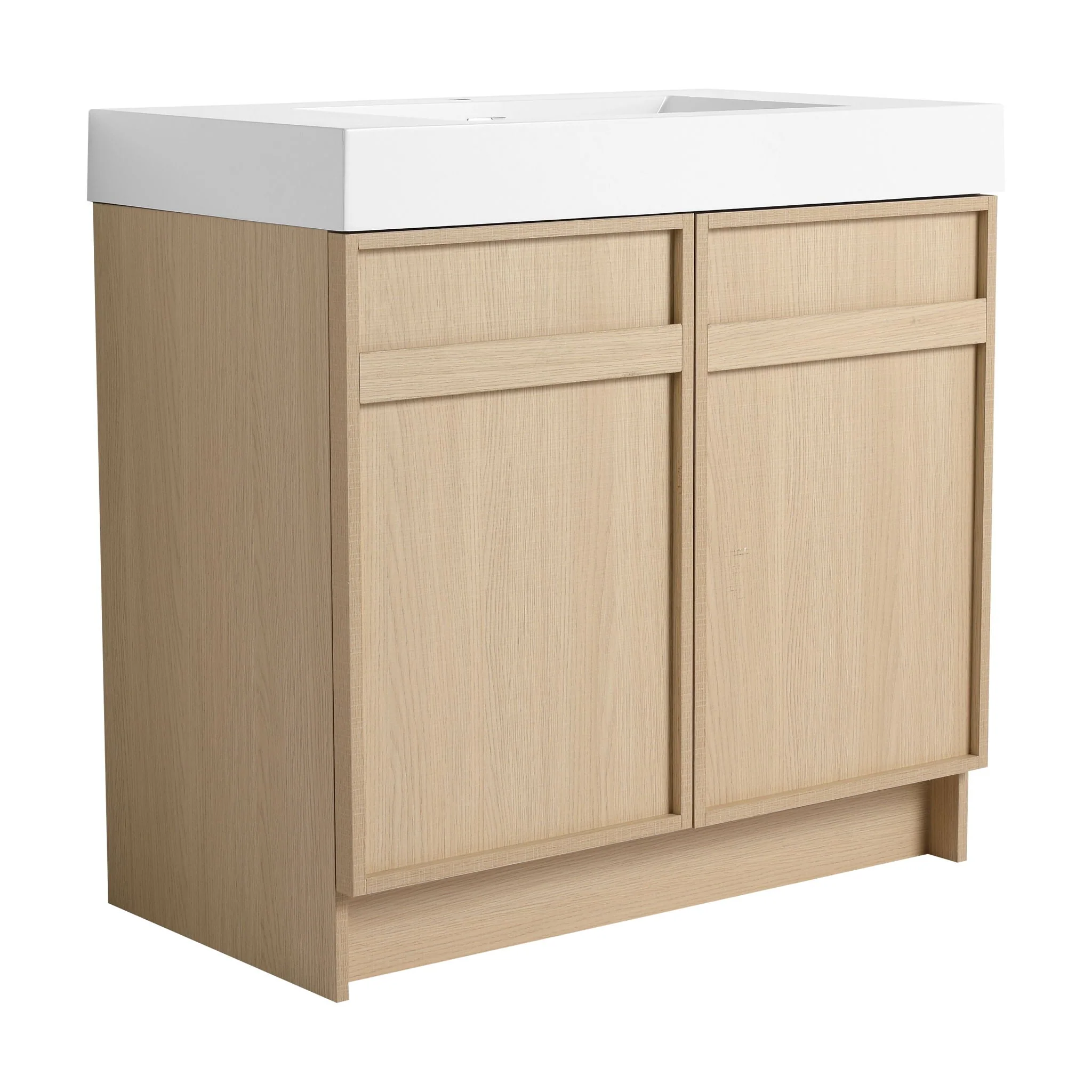 Freestanding Bathroom Vanity With Resin Sink & Soft Close Cabinet Doors - Image 5