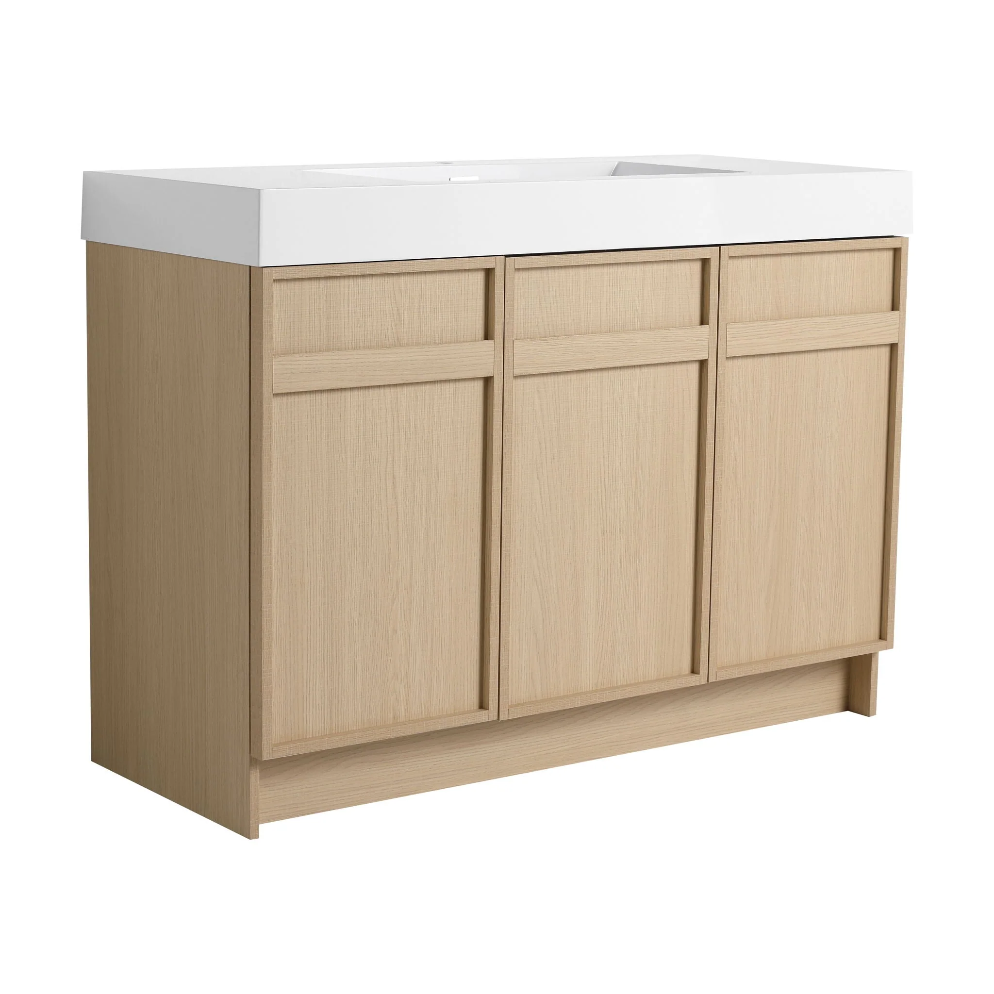 Freestanding Bathroom Vanity With Resin Sink & Soft Close Cabinet Doors - Image 6