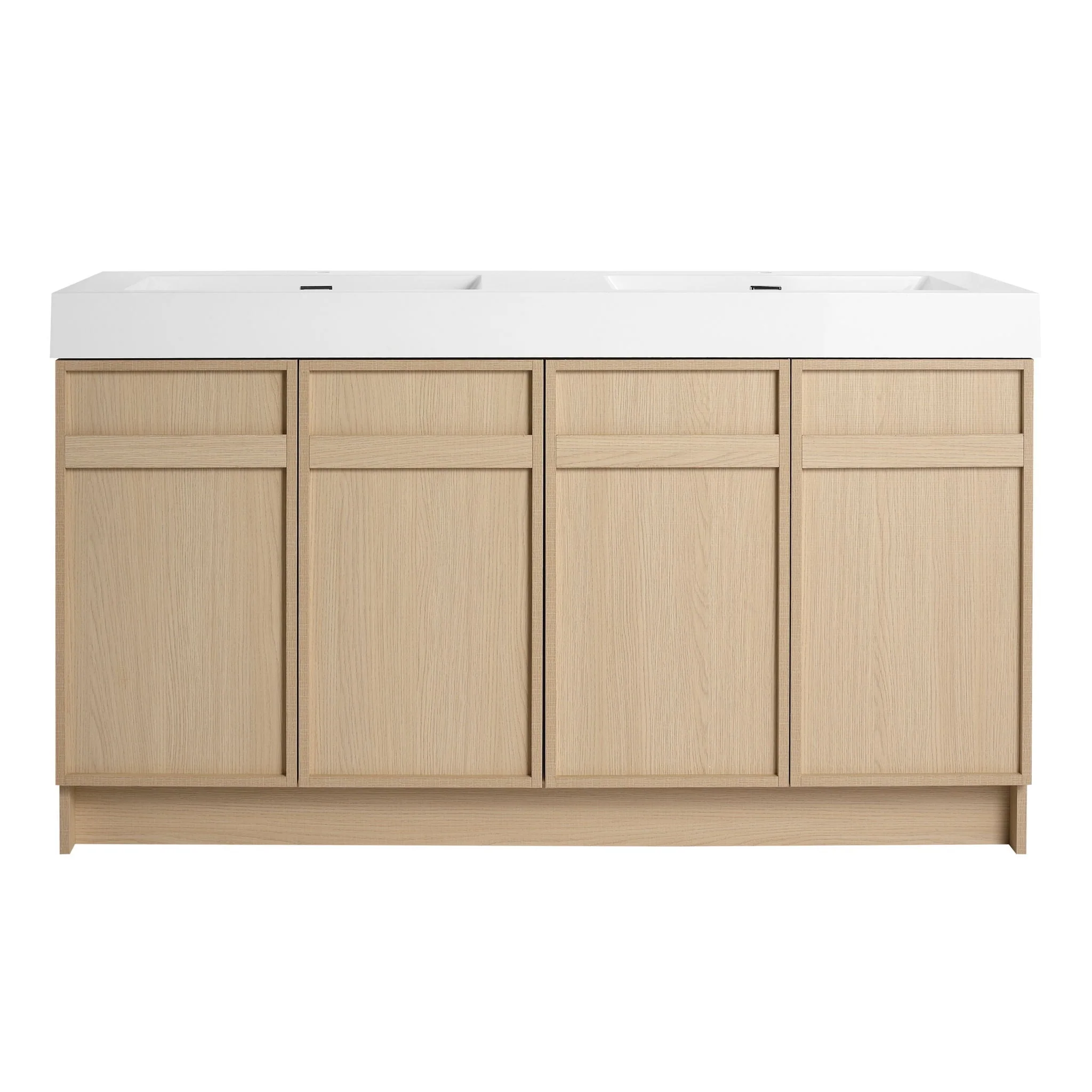 Freestanding Bathroom Vanity With Resin Sink & Soft Close Cabinet Doors - Image 8