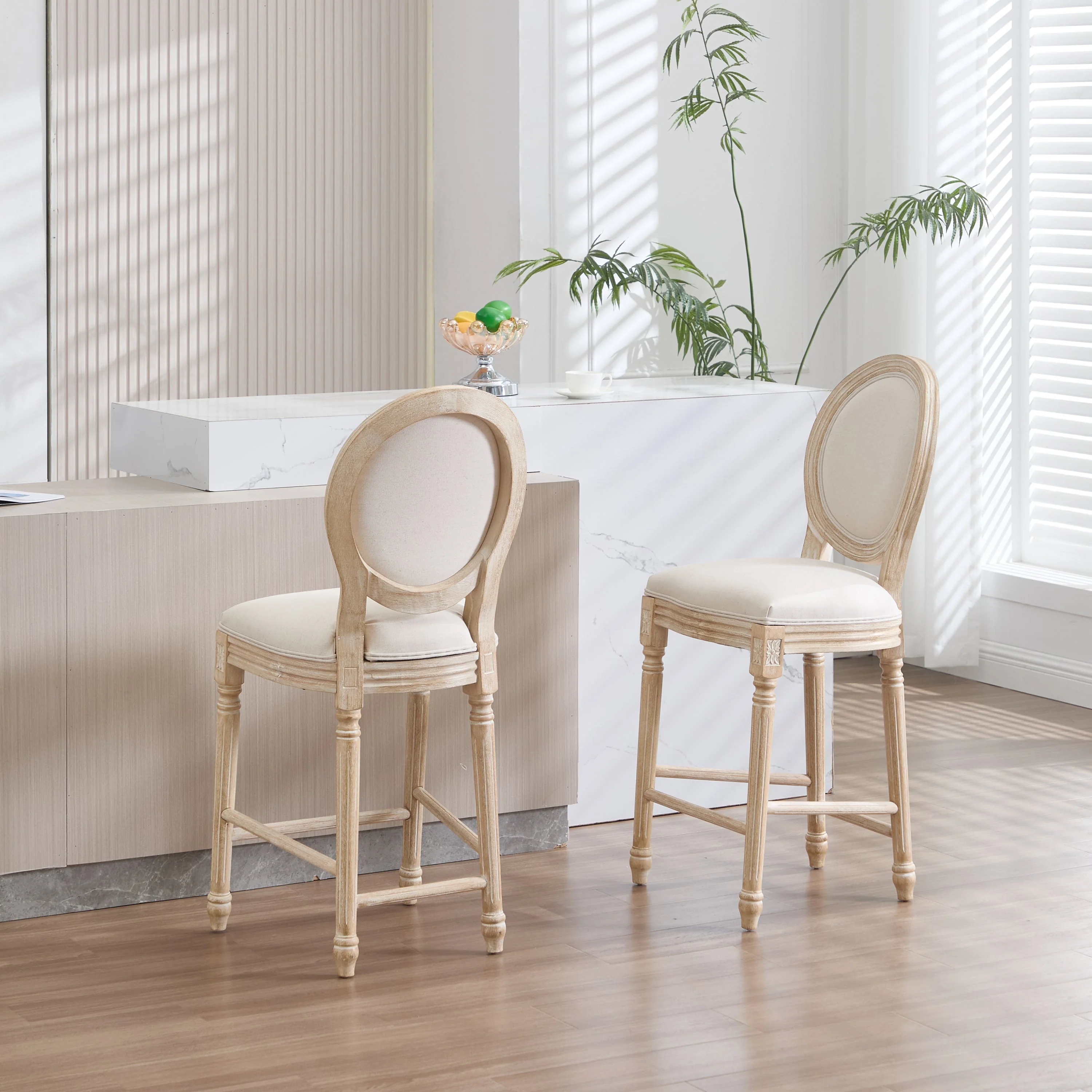 French Country 26'' Height Bar Chairs Set of 2 - Image 12