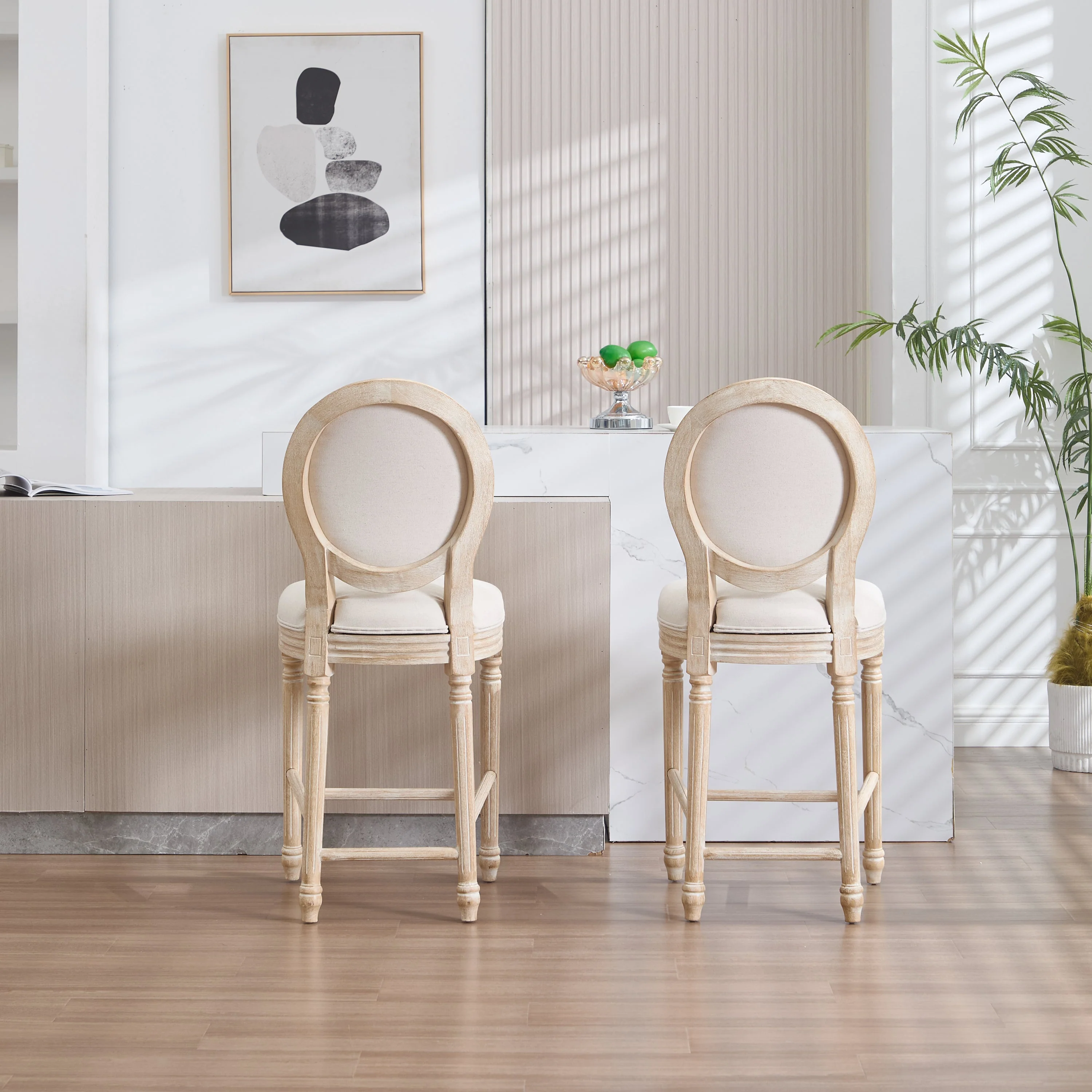 French Country 26'' Height Bar Chairs Set of 2 - Image 13