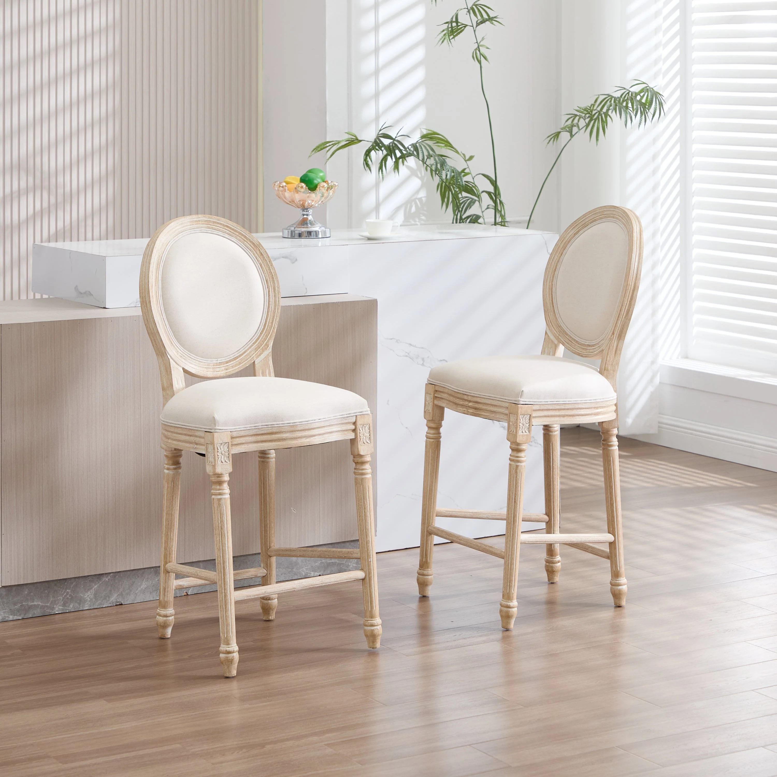 French Country 26'' Height Bar Chairs Set of 2 - Image 14