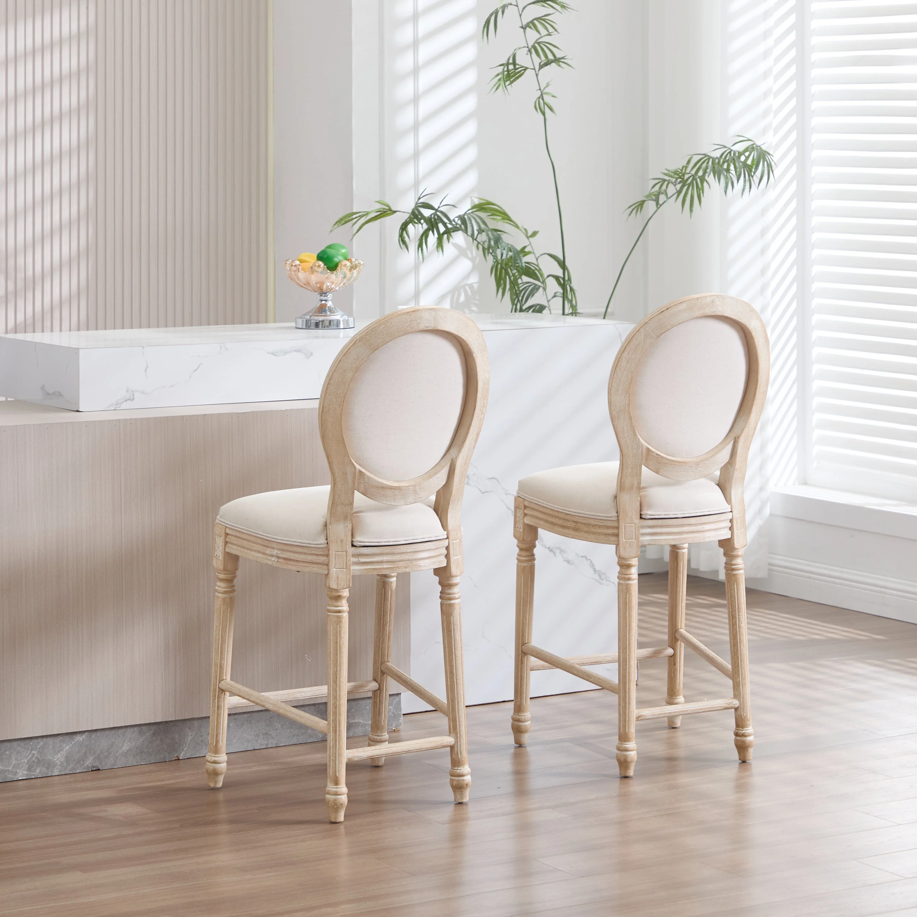 French Country 26'' Height Bar Chairs Set of 2 - Image 15