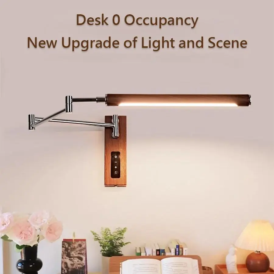 French Vintage Plug In Wall Sconce Adjustable Arm Bedside Reading Light - Image 2