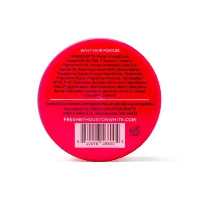 Fresh by Houston White Pomade for Wavy Hair 3oz - Image 3