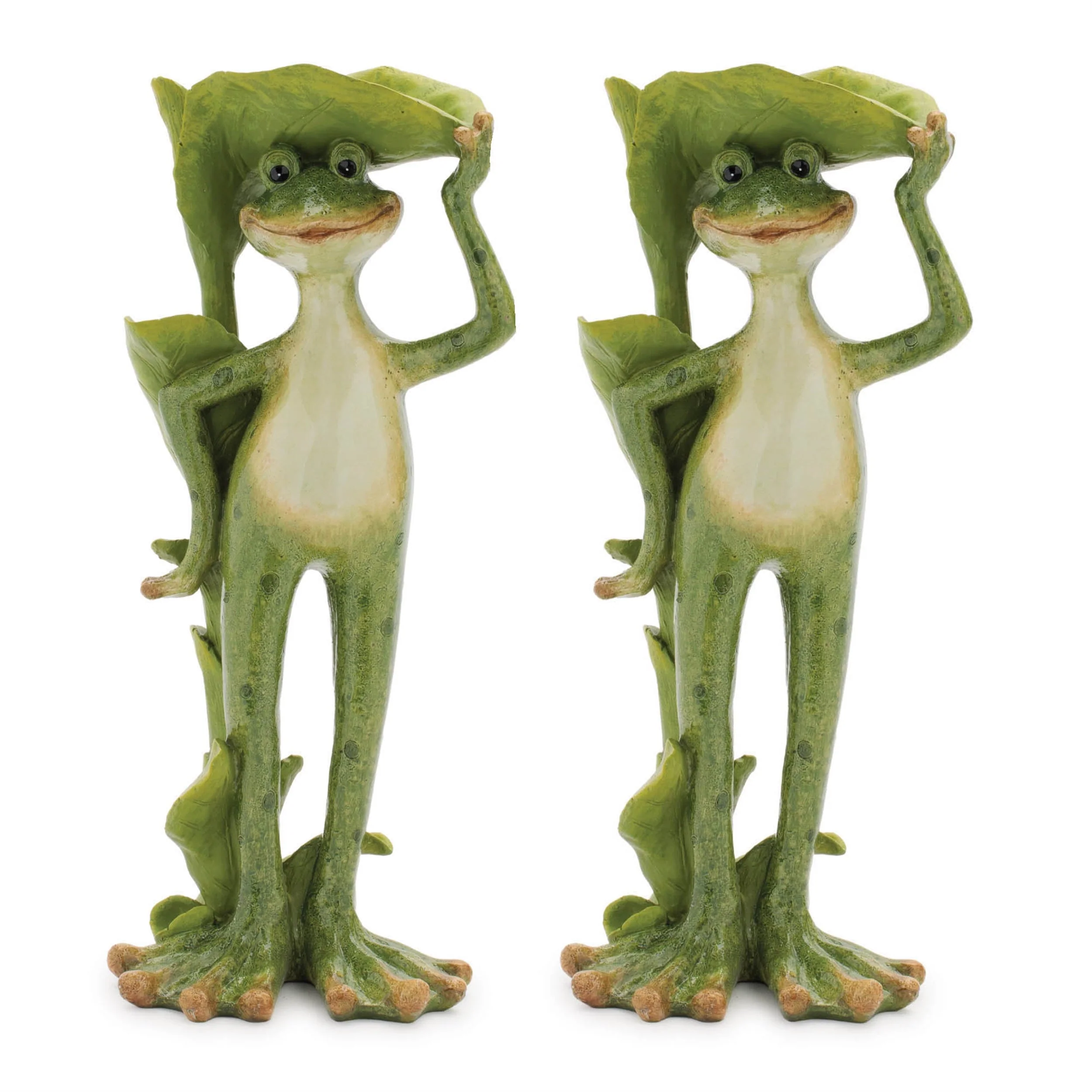 Frog Statue with Birdbath (Set of 2) - Image 2