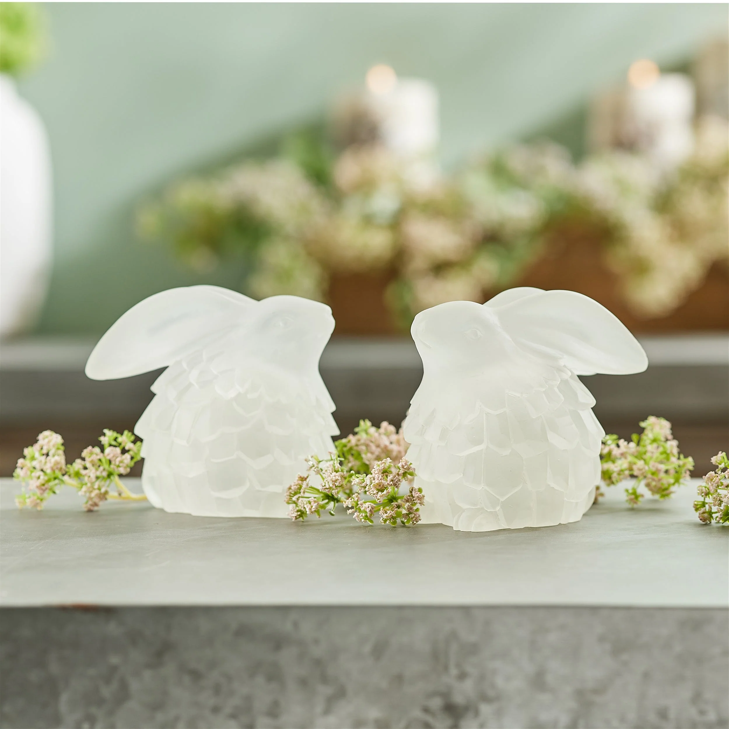 Frosted bunny figurine (set of 4) - Image 4
