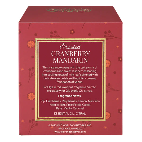 Frosted Cranberry Mandarin Candle - Image 7
