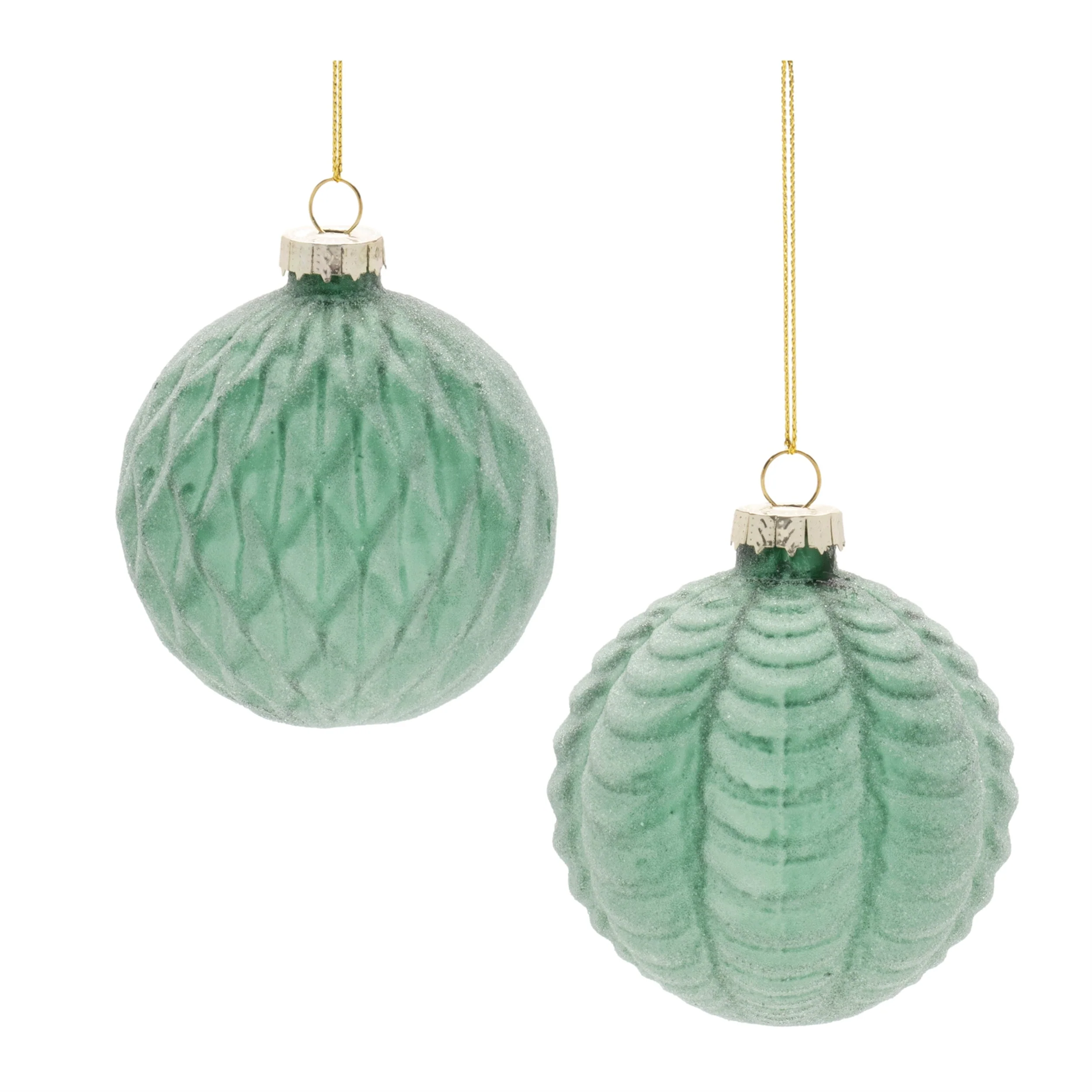 Frosted Glass Ball Ornament (Set of 12) - Image 2