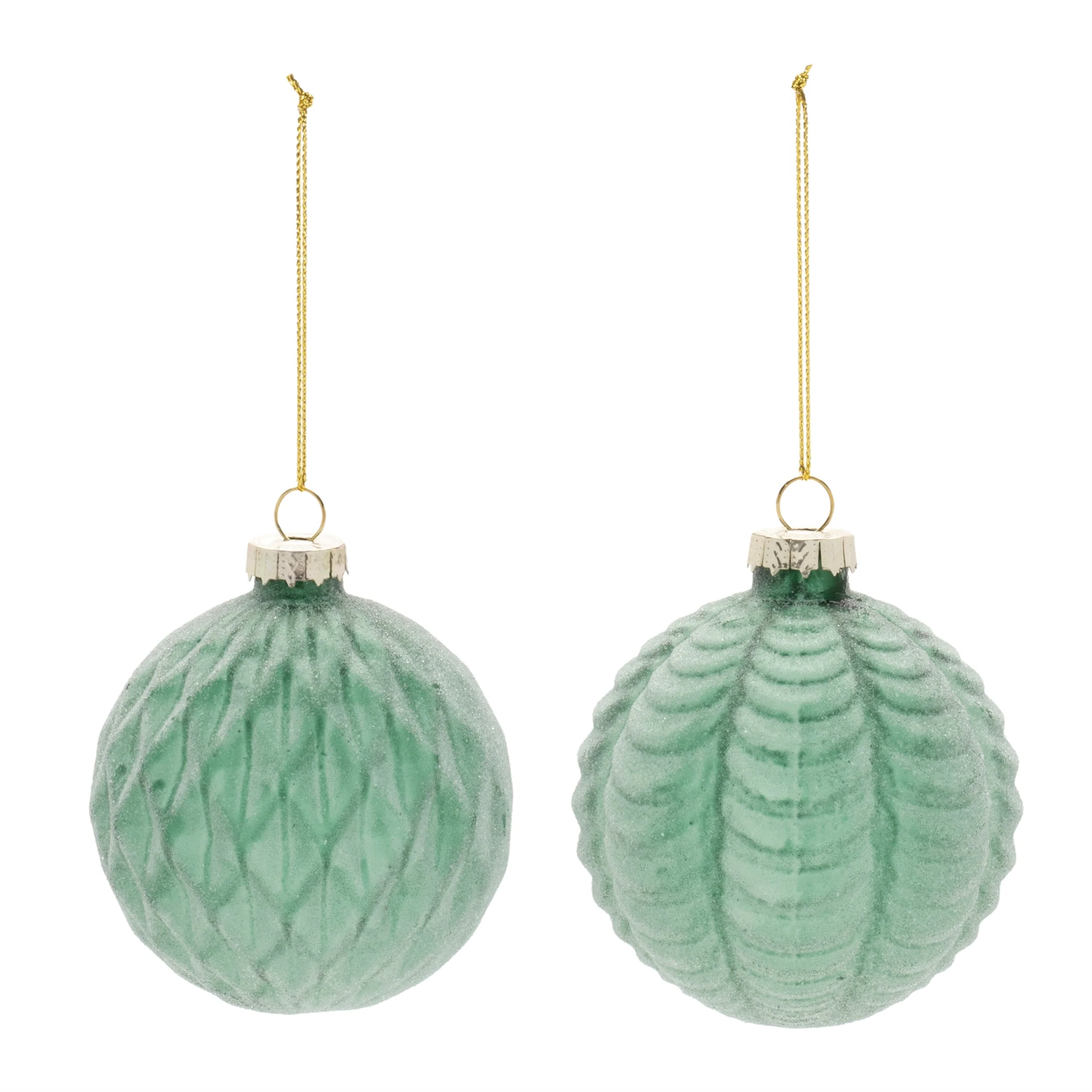 Frosted Glass Ball Ornament (Set of 12) - Image 3