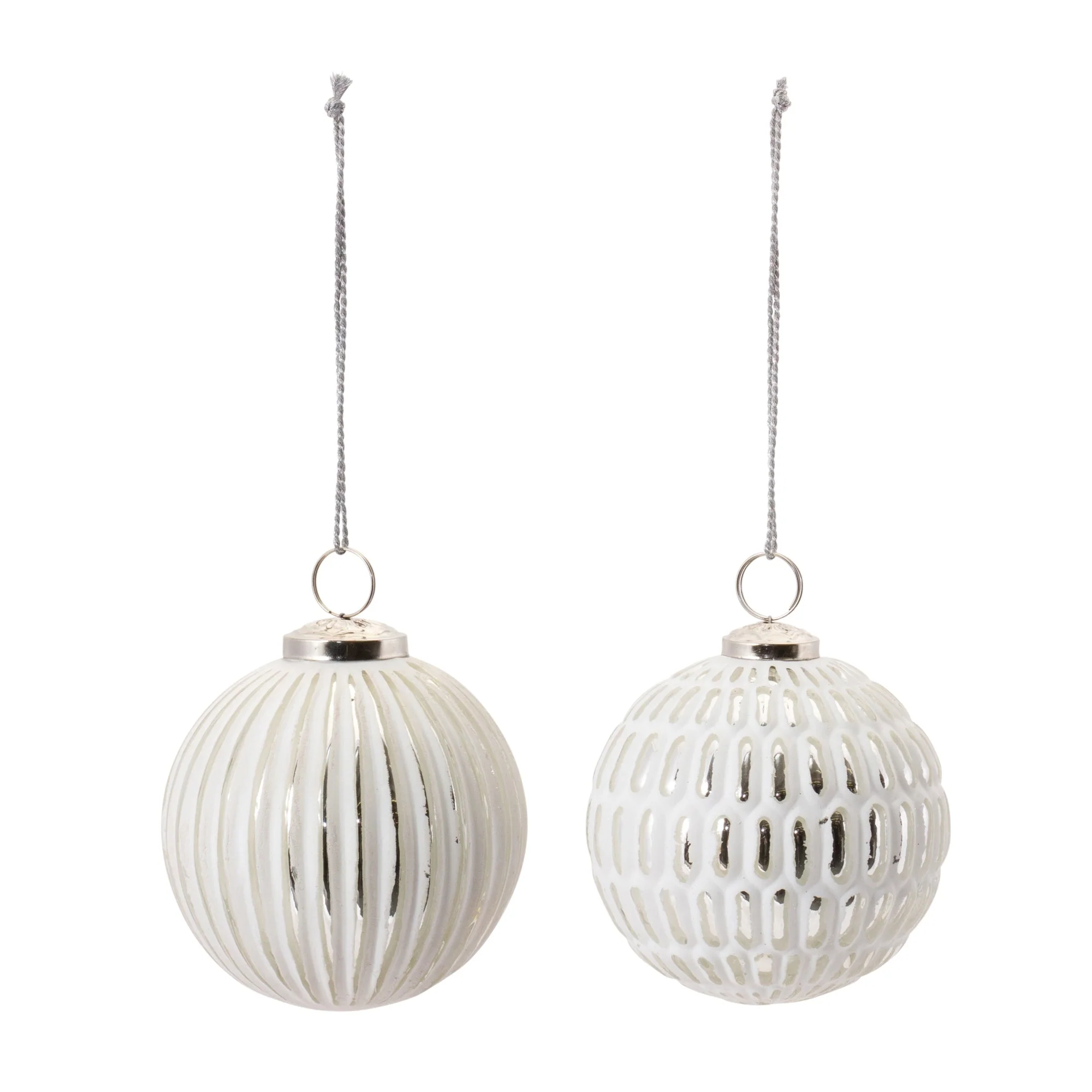 Frosted Glass Ball Ornament (Set of 6) - Image 2