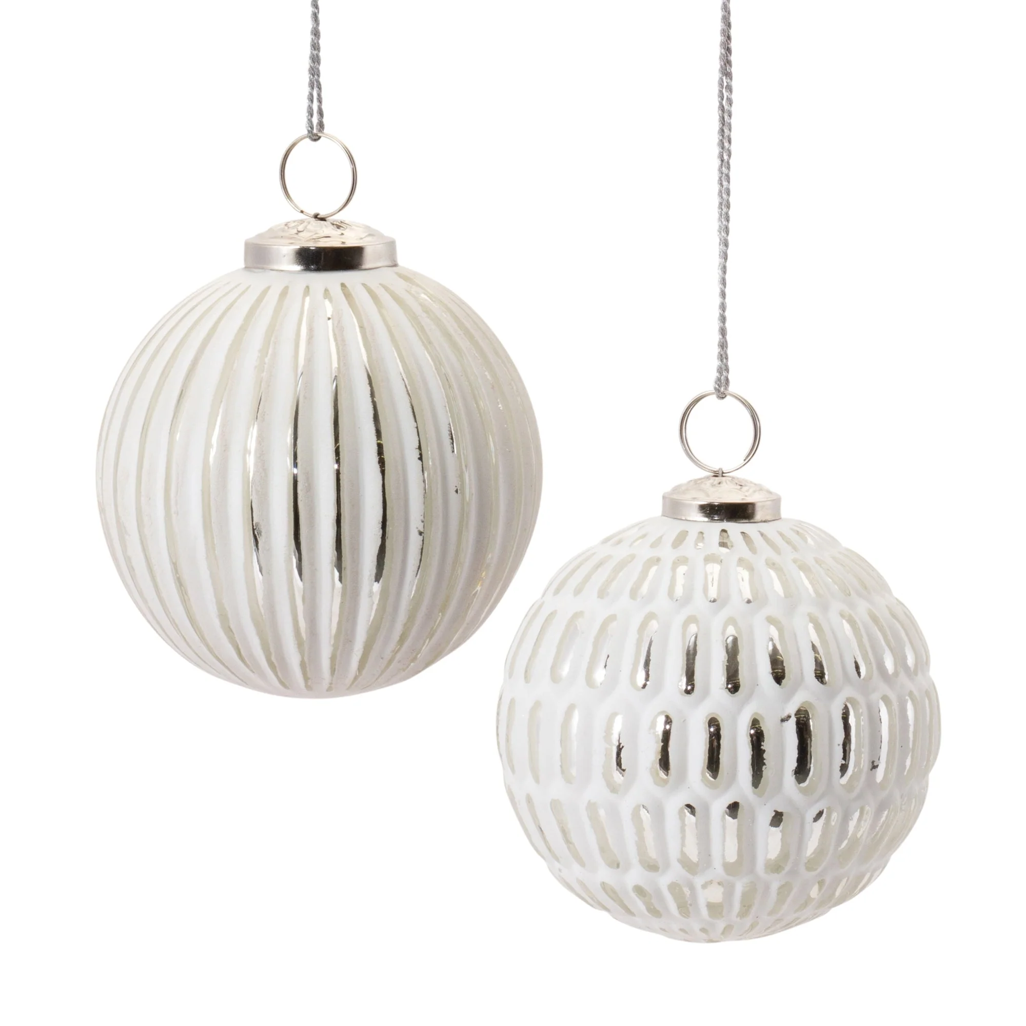 Frosted Glass Ball Ornament (Set of 6) - Image 3