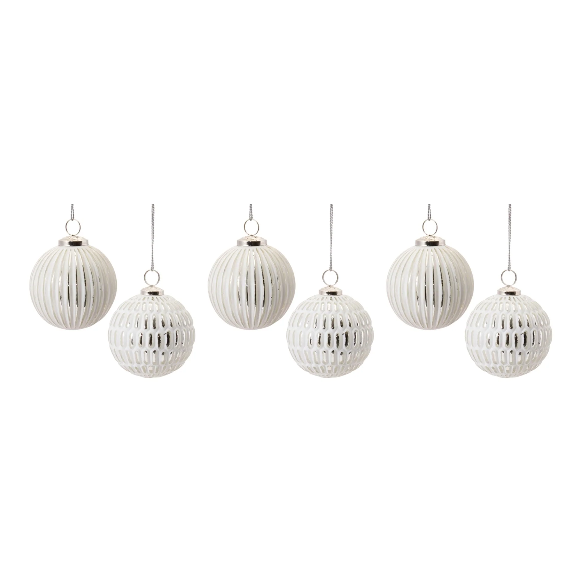 Frosted Glass Ball Ornament (Set of 6) - Image 5