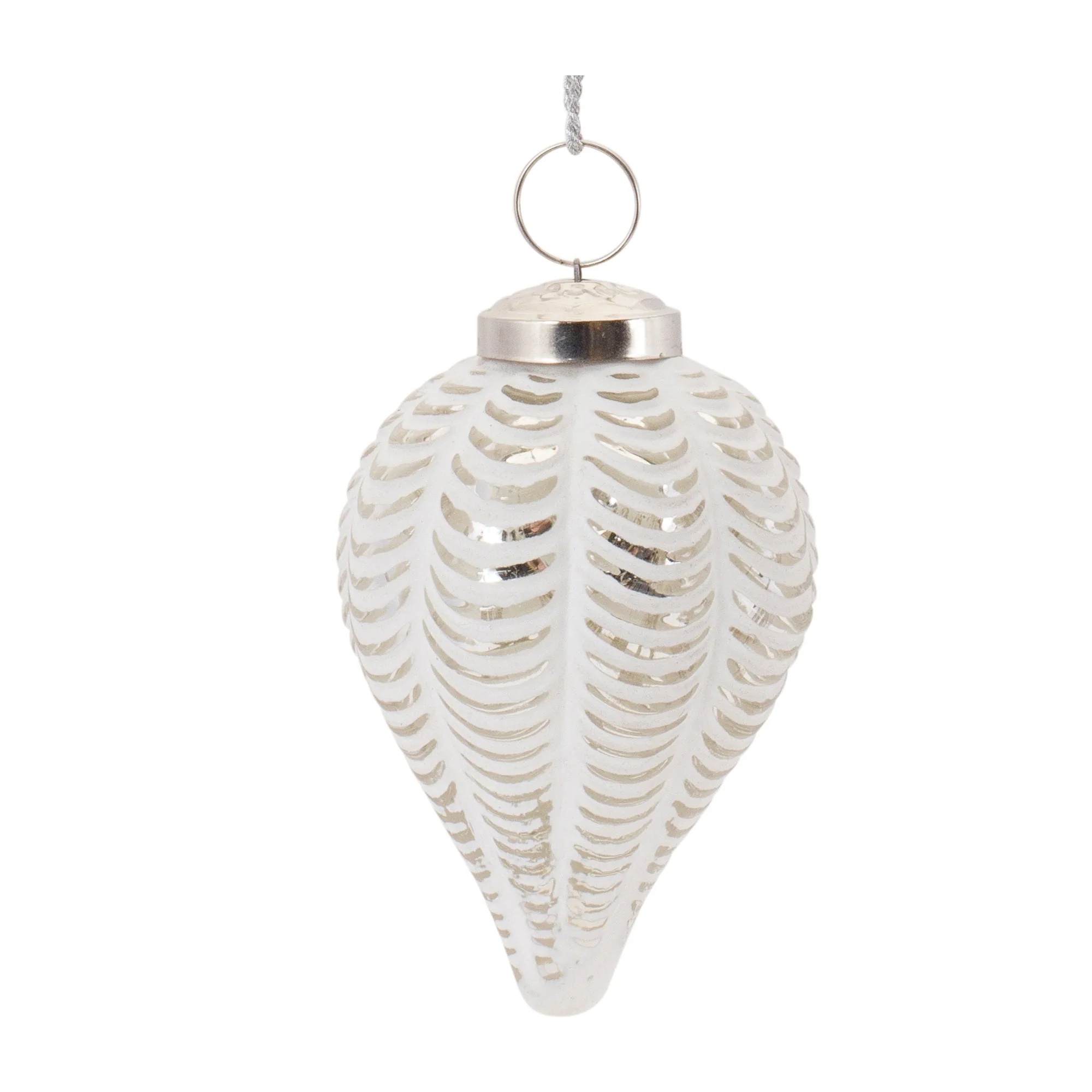 Frosted Glass Onion Ornament (Set of 6) - Image 3