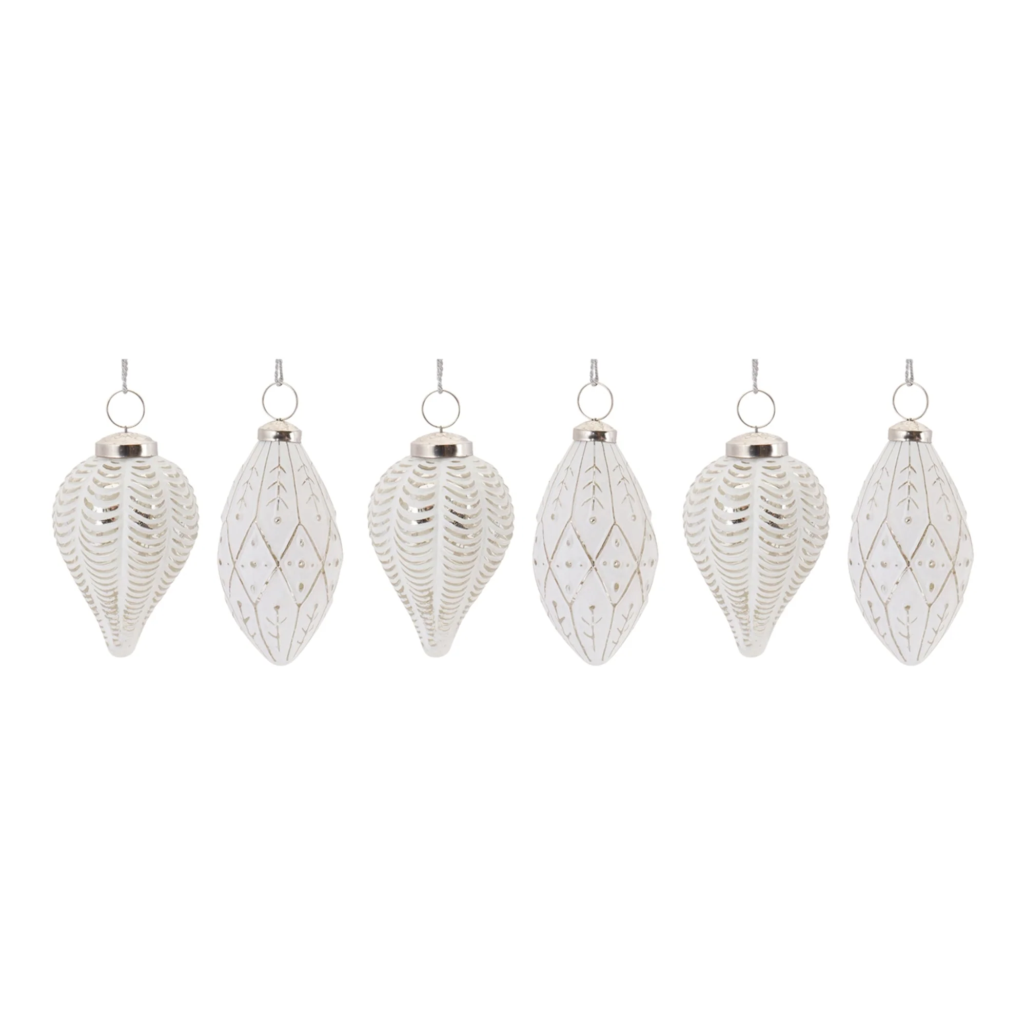 Frosted Glass Onion Ornament (Set of 6) - Image 5