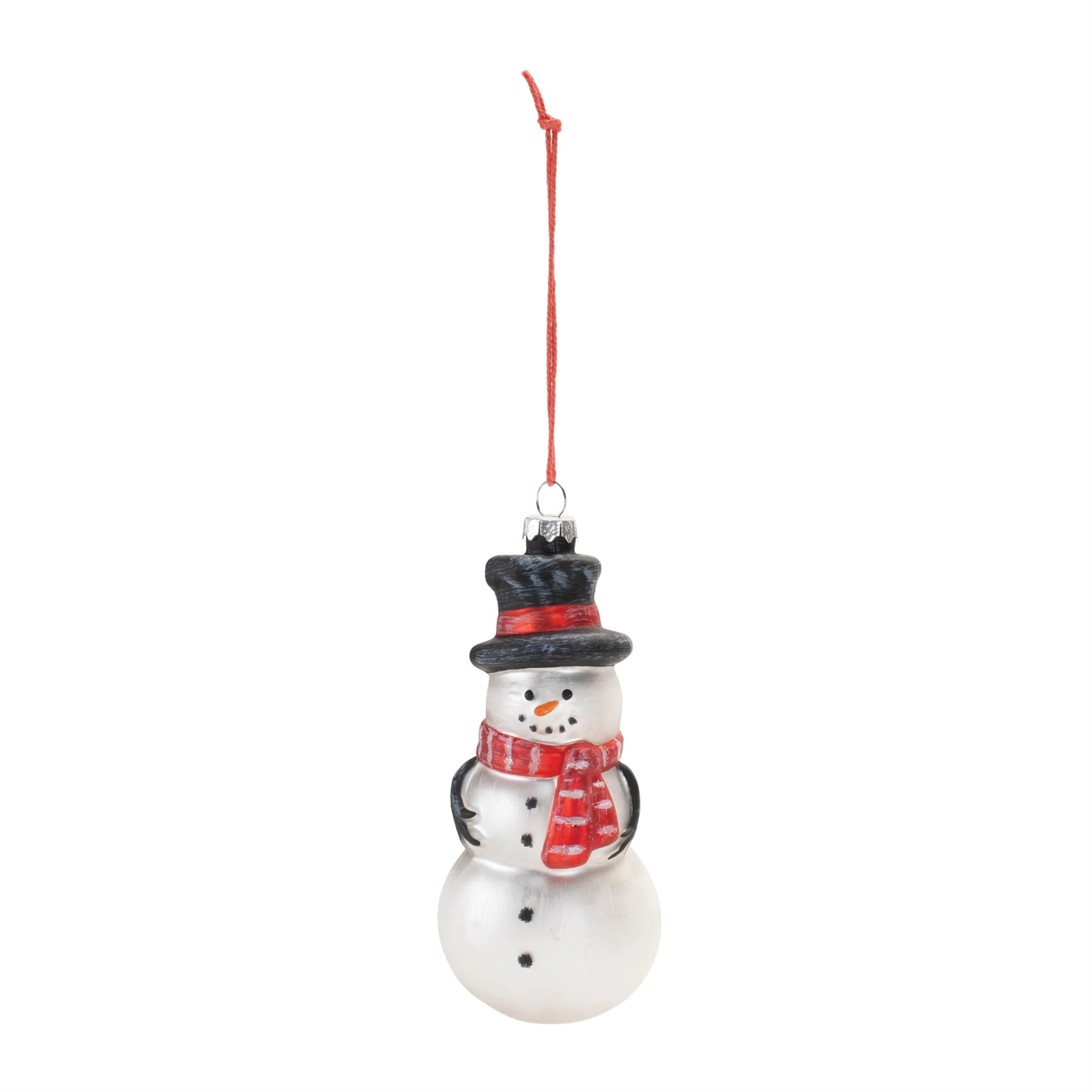 Frosted Glass Snowman Ornament (Set of 6) - Image 2