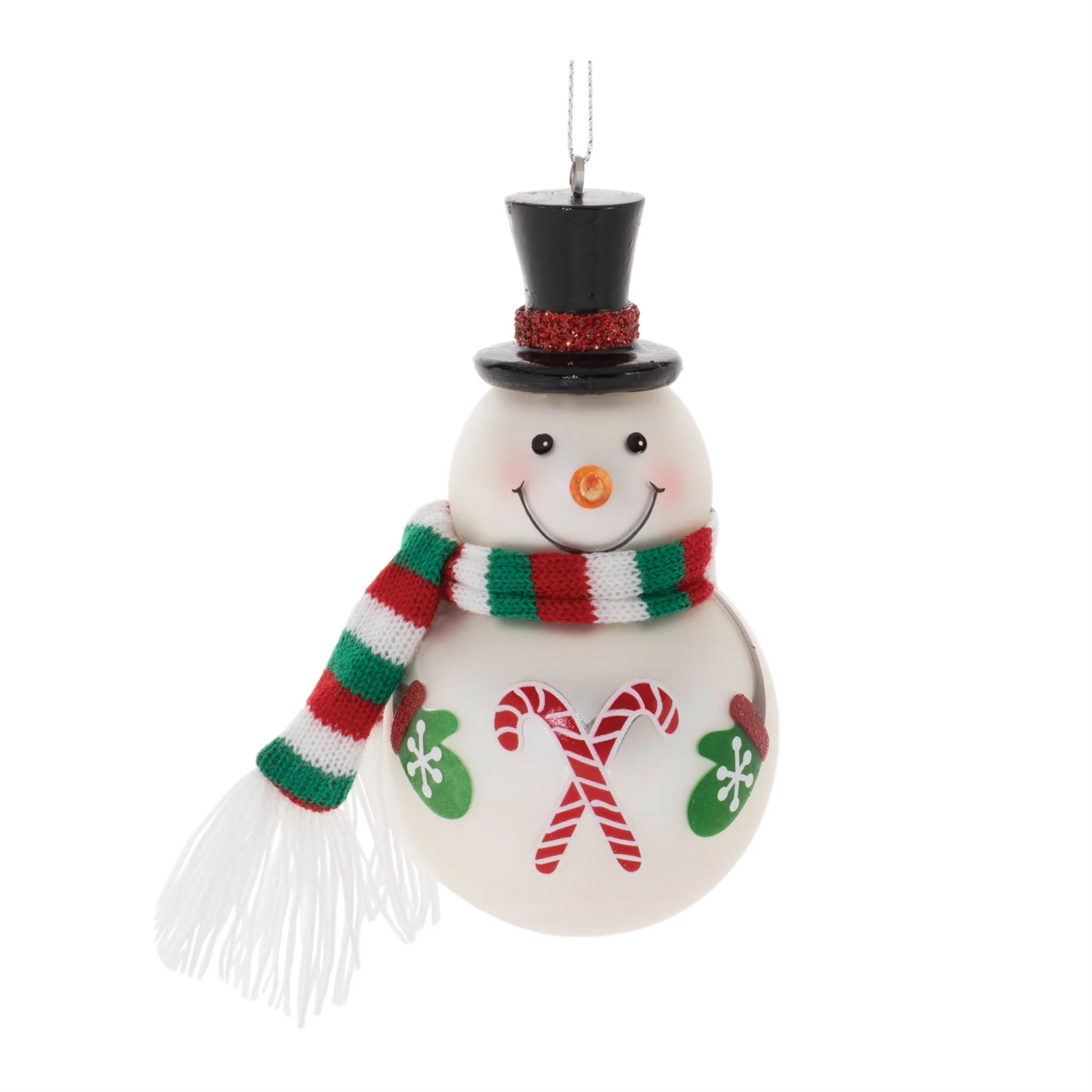 Frosted Glass Snowman Ornament (Set of 6) - Image 5