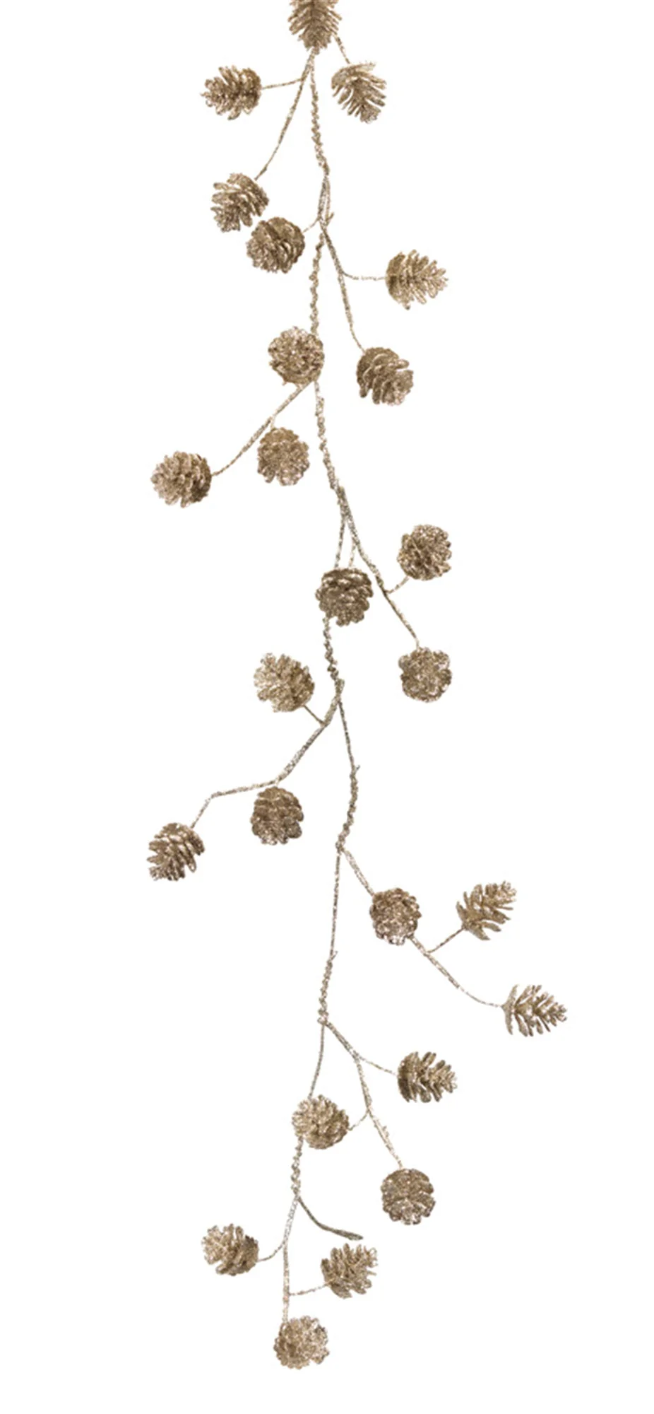 Frosted Pine Cone Twig Garland (Set of 2) - Image 2