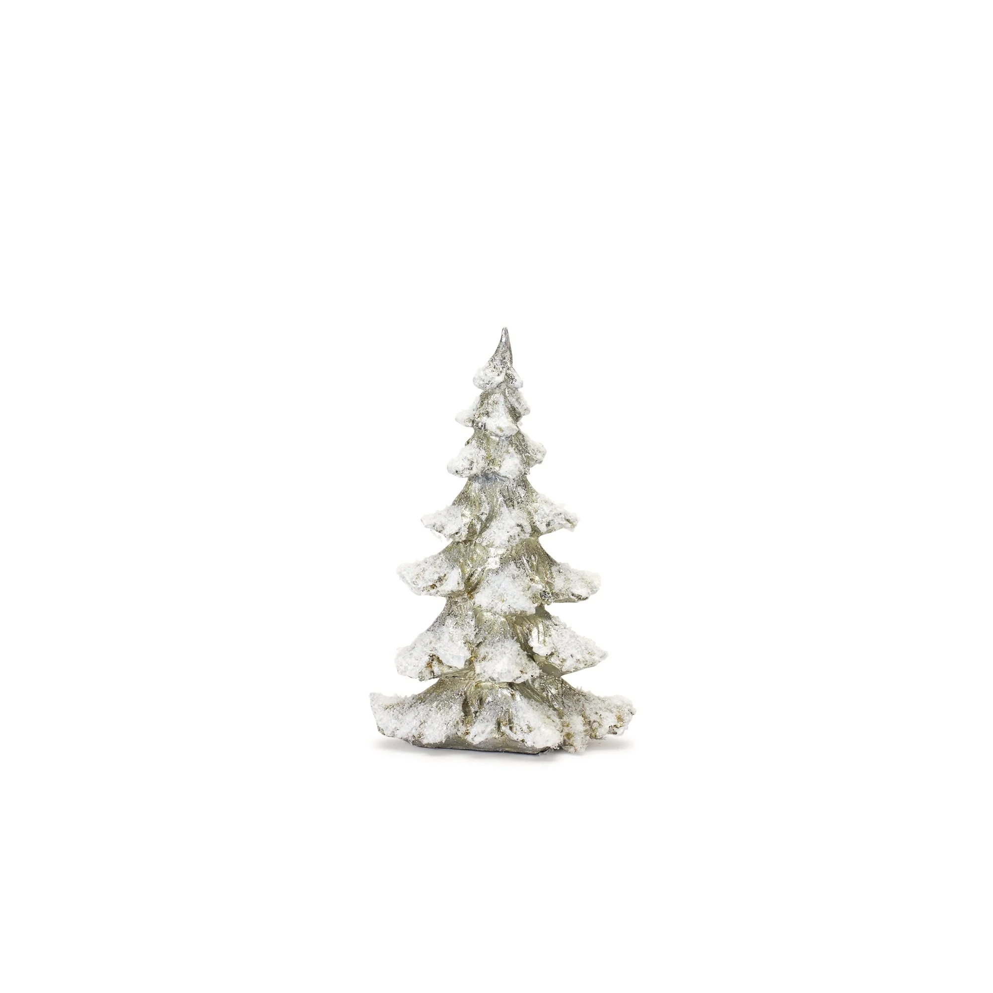 Frosted Pine Tree Decor with Silver Finish (Set of 4) - Image 4