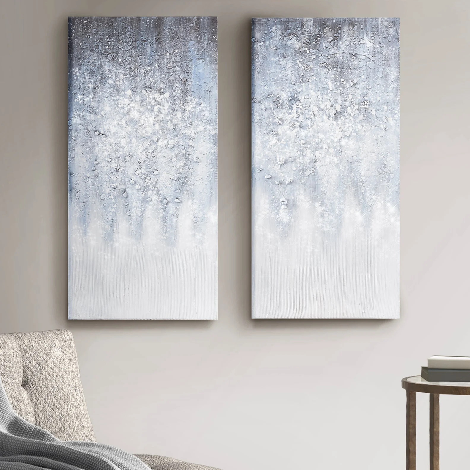 Frosted Reverie™ Winter Glaze Diptych Canvas Art Set - Image 7