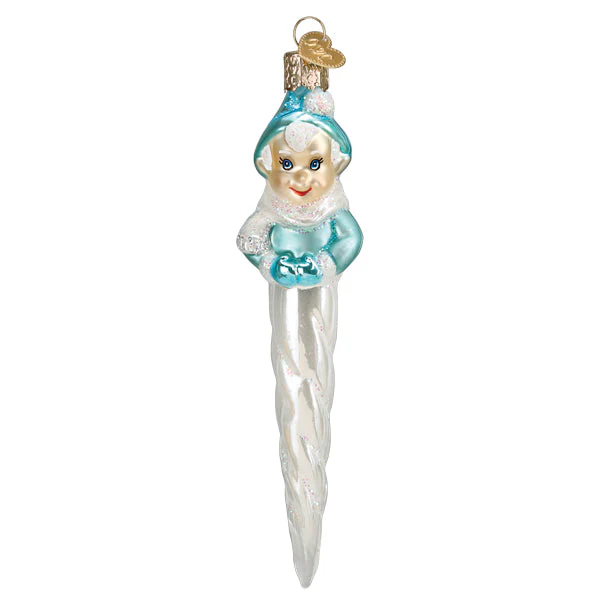 Frosty Elf Icicle Christmas Ornament - Image 3