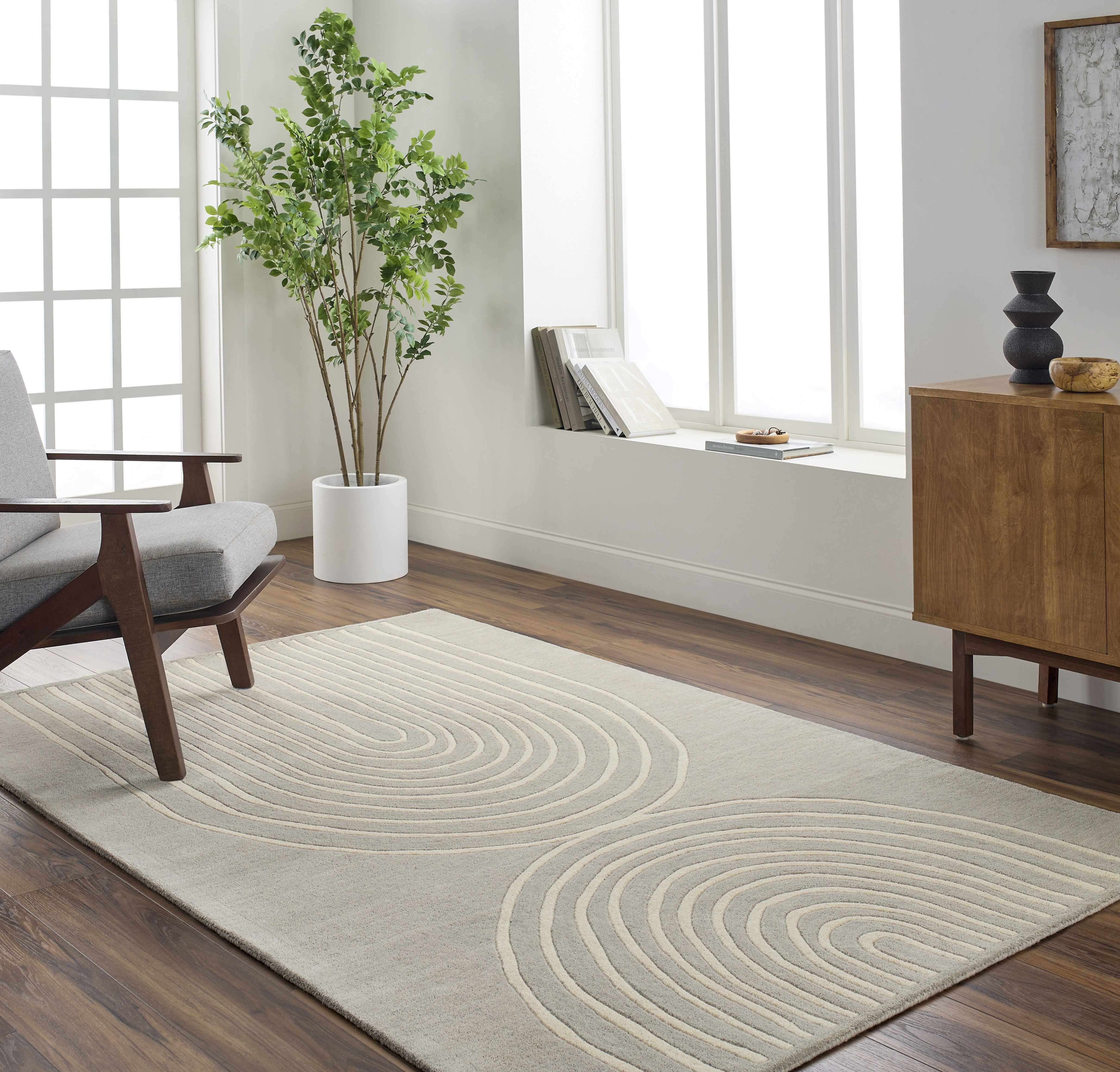 Fuat Medium Gray Area Rug - Clearance - Image 2