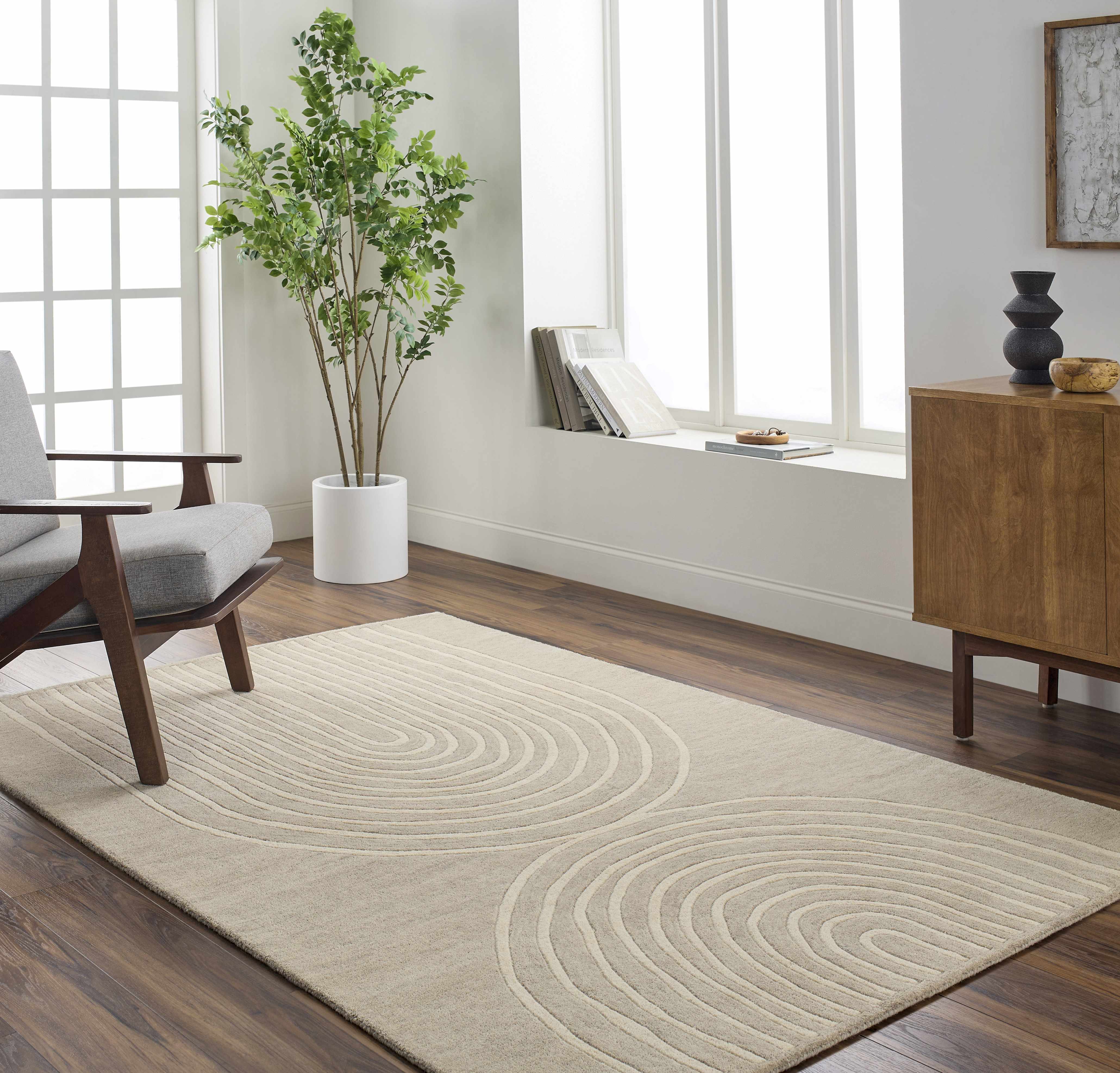 Fuat Tan Area Rug - Clearance - Image 2