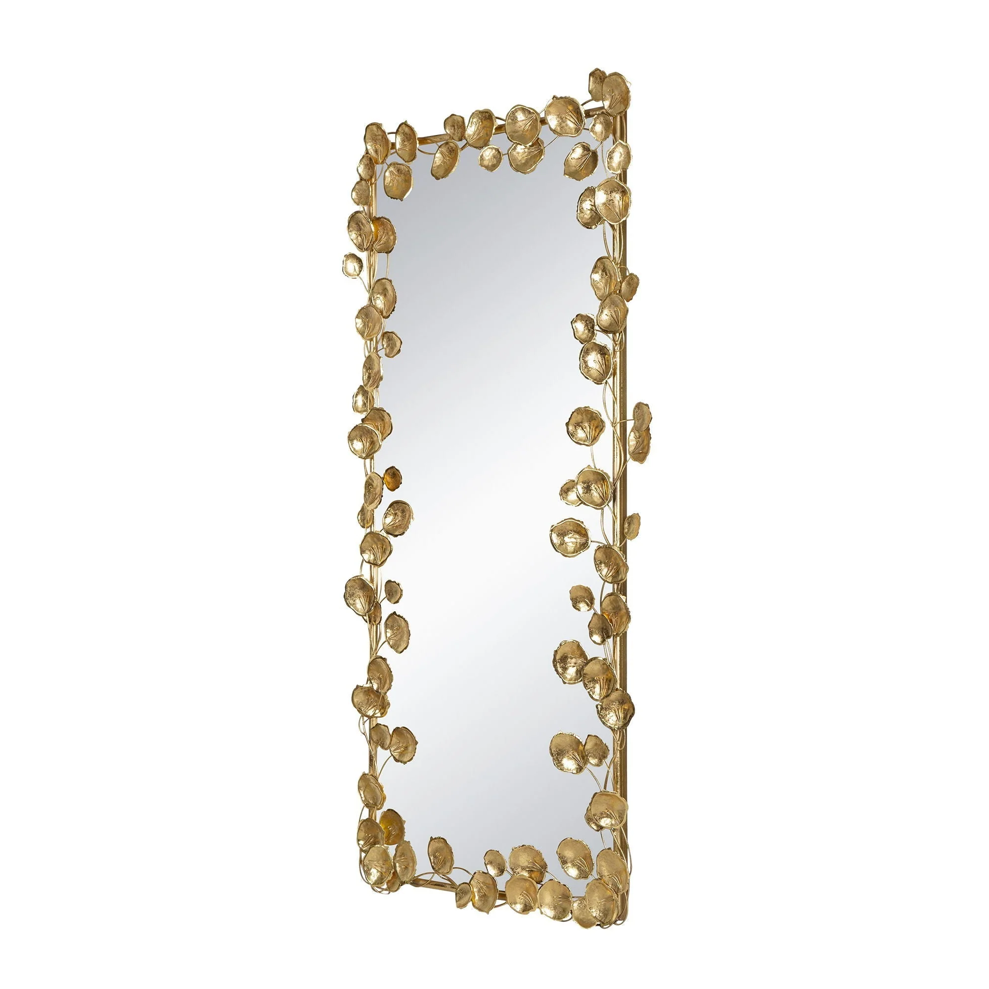 Full Length Mirror with Gold Leaf Accents - Image 7
