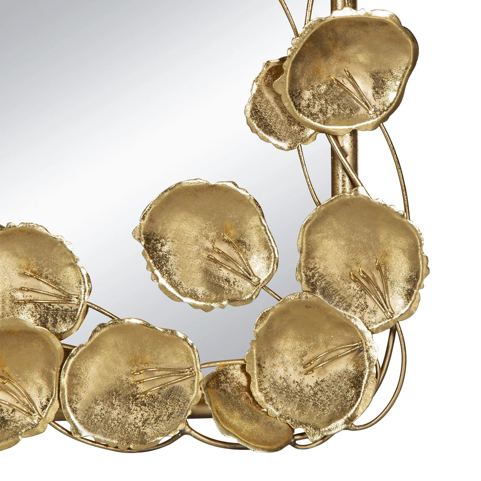 Full Length Mirror with Gold Leaf Accents - Image 8