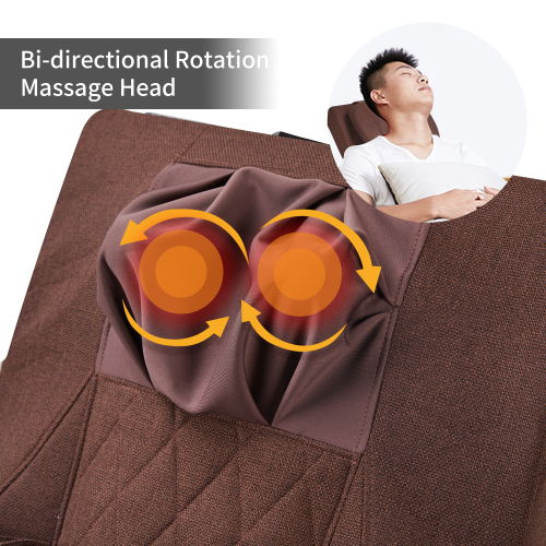 Full Massage Function Air Pressure Comfortable Relax Rocking Chair, Lounge Chair Relax Chair - Brown - Image 2