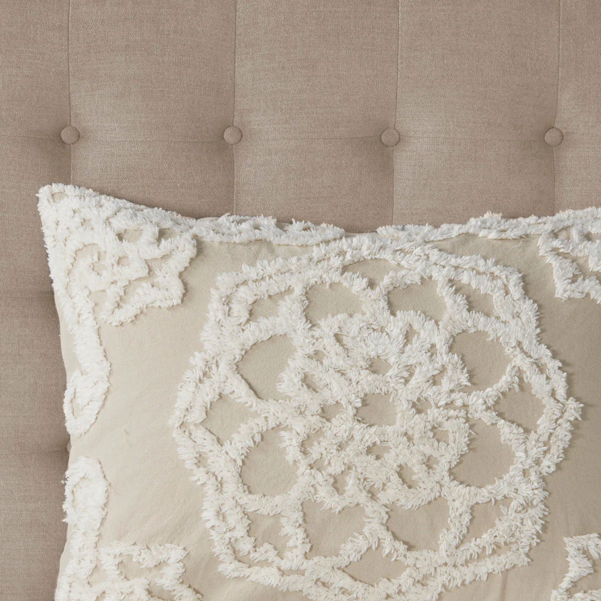 Full/Queen 3 Piece Tufted Cotton Duvet Cover Set - Image 4