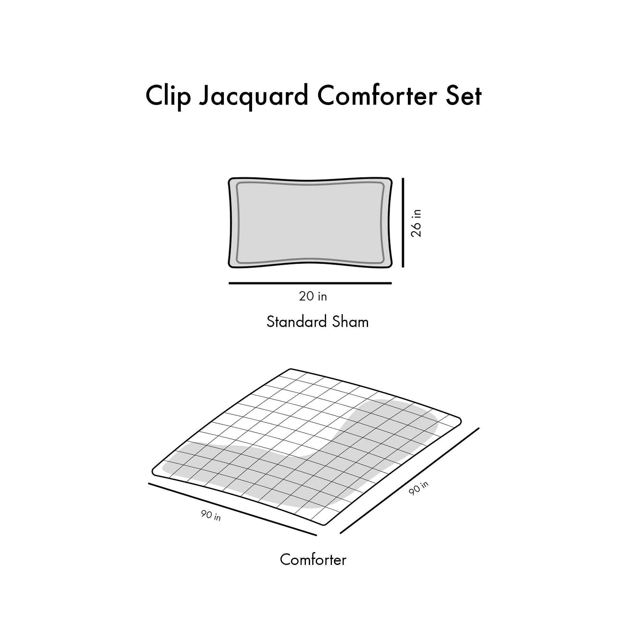 Full/Queen Clip Jacquard Comforter Set - Image 11