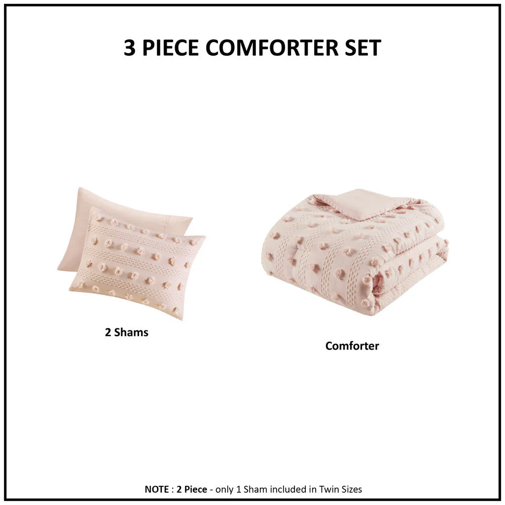 Full/Queen Clip Jacquard Comforter Set - Image 5