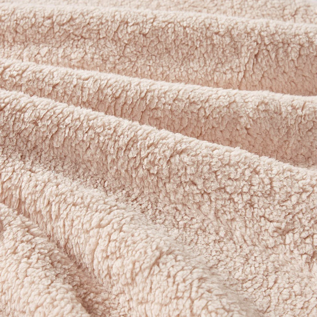 Full/Queen Crushed Velvet Sherpa Reversible Comforter Set - Image 5